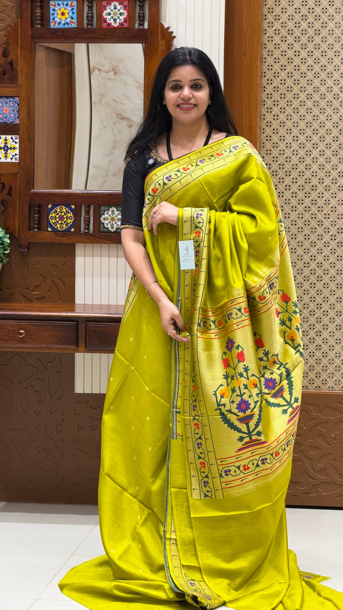 VISCOSE CREPE SILK SAREE SUV5874-MINTGREEN