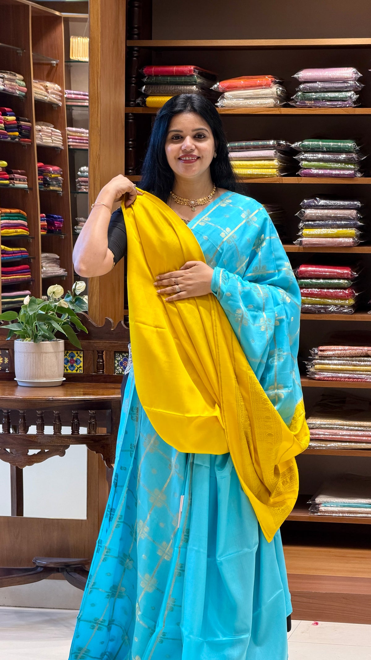 PURE MYSORE CREPE PSM548-SEABLUE