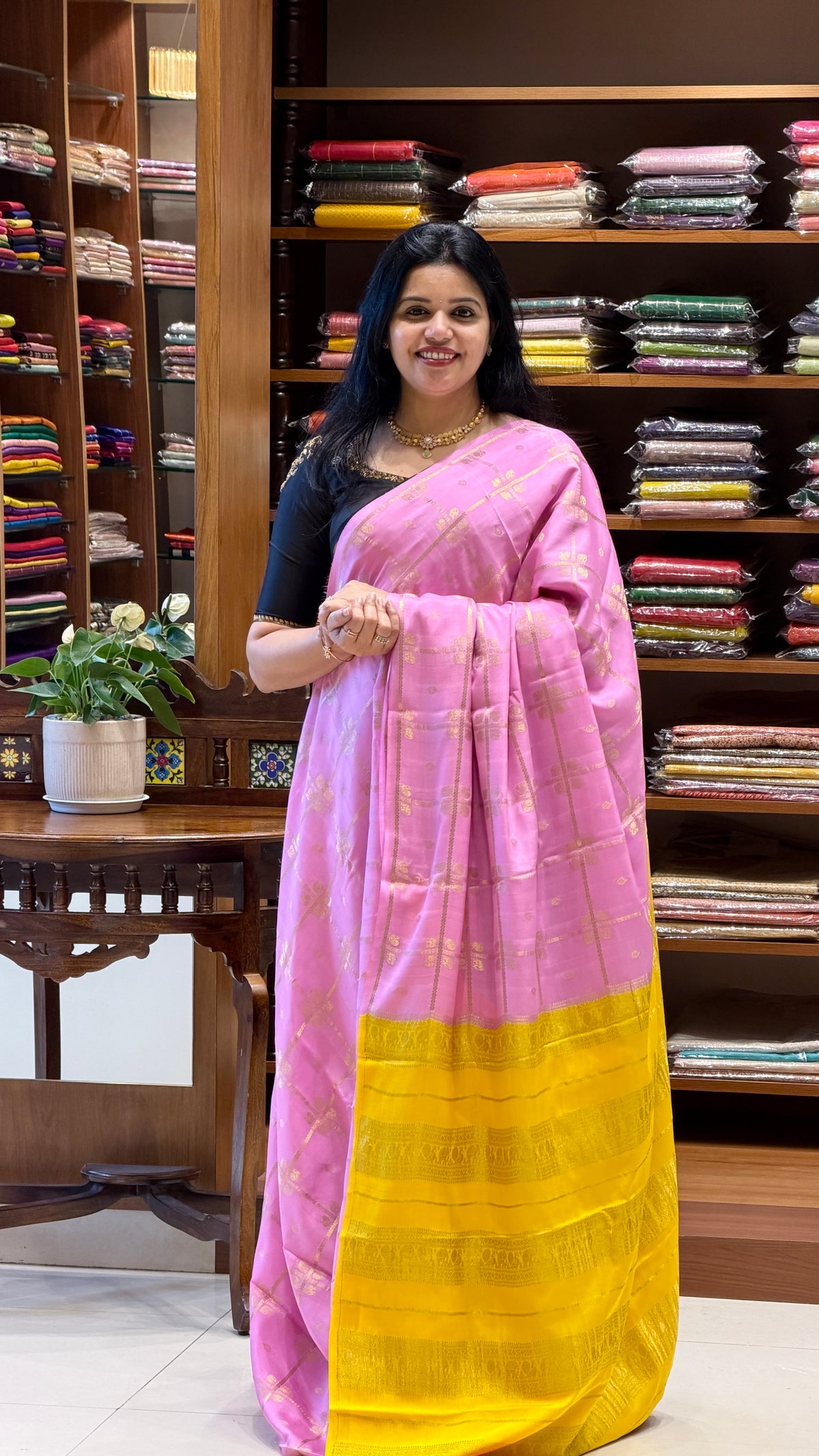 PURE MYSORE CREPE PSM548-BABYPINK