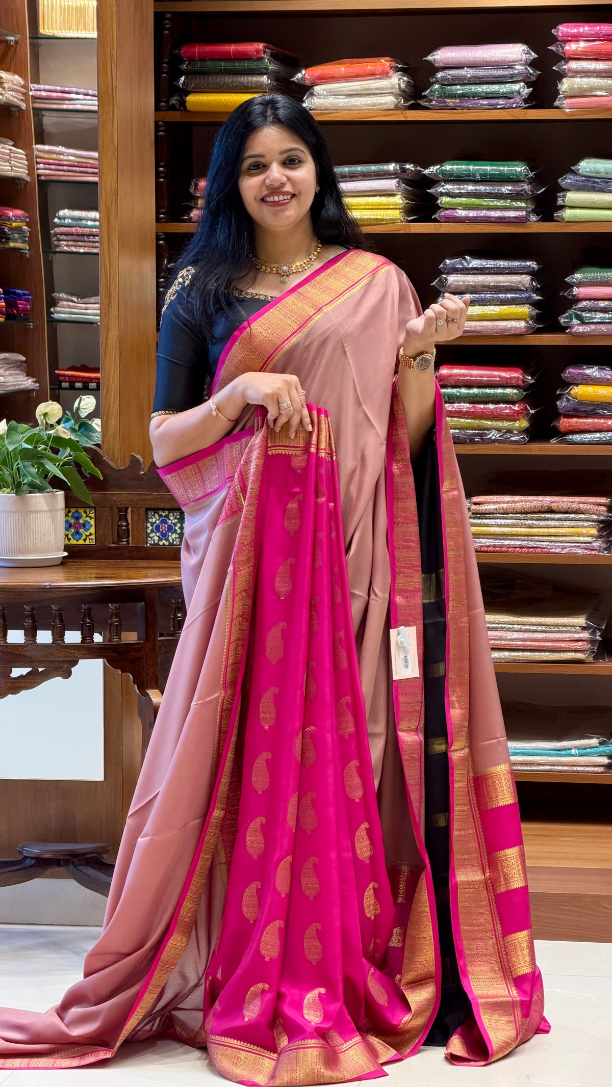 PURE MYSORE CREPE PSH246- COPPER