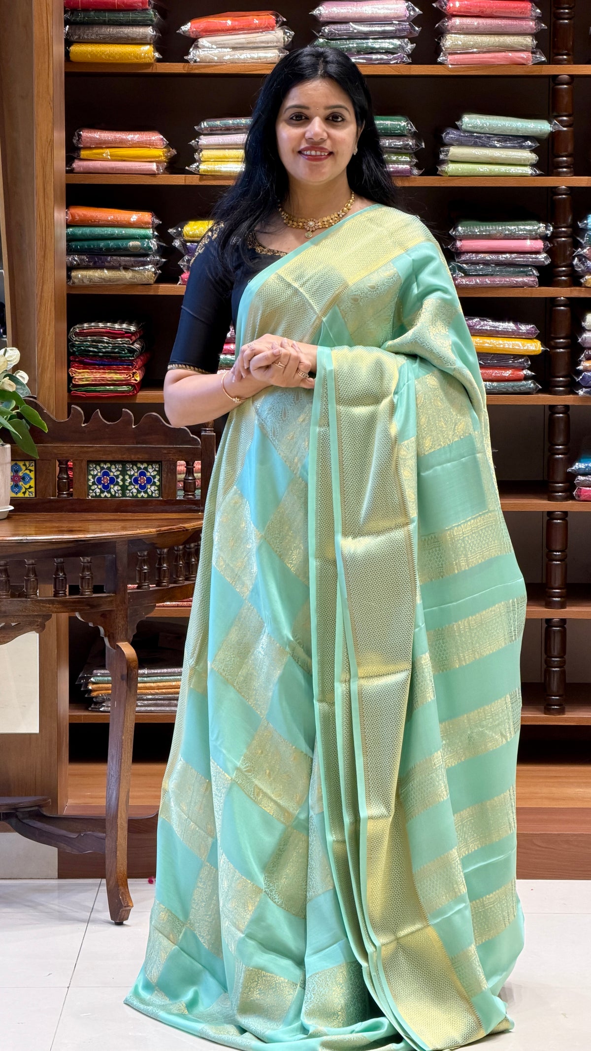 PURE MYSORE CREPE PSH87-SEAGREEN