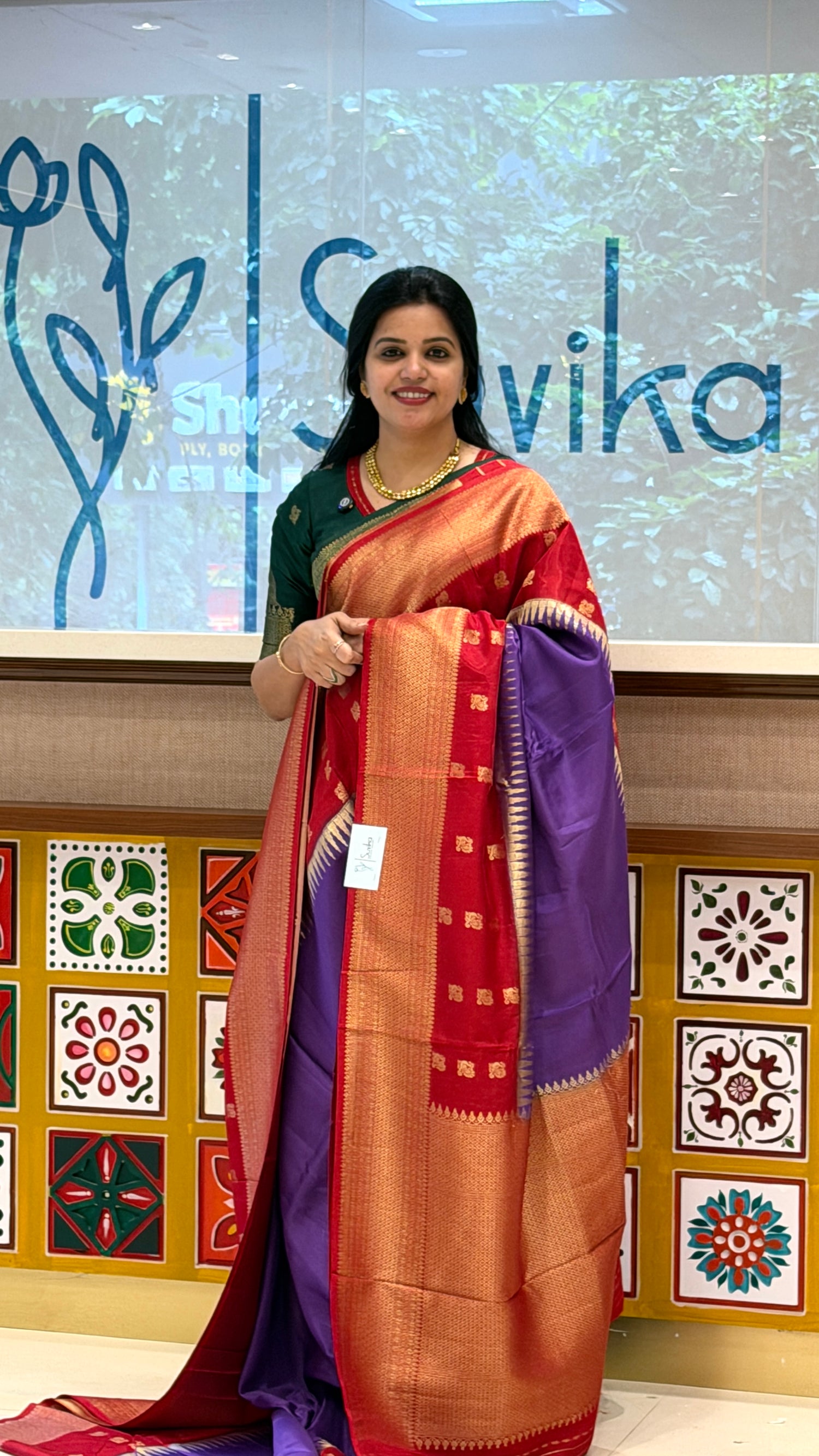 CREPE SILK SAREE SUV5539-PURPLE