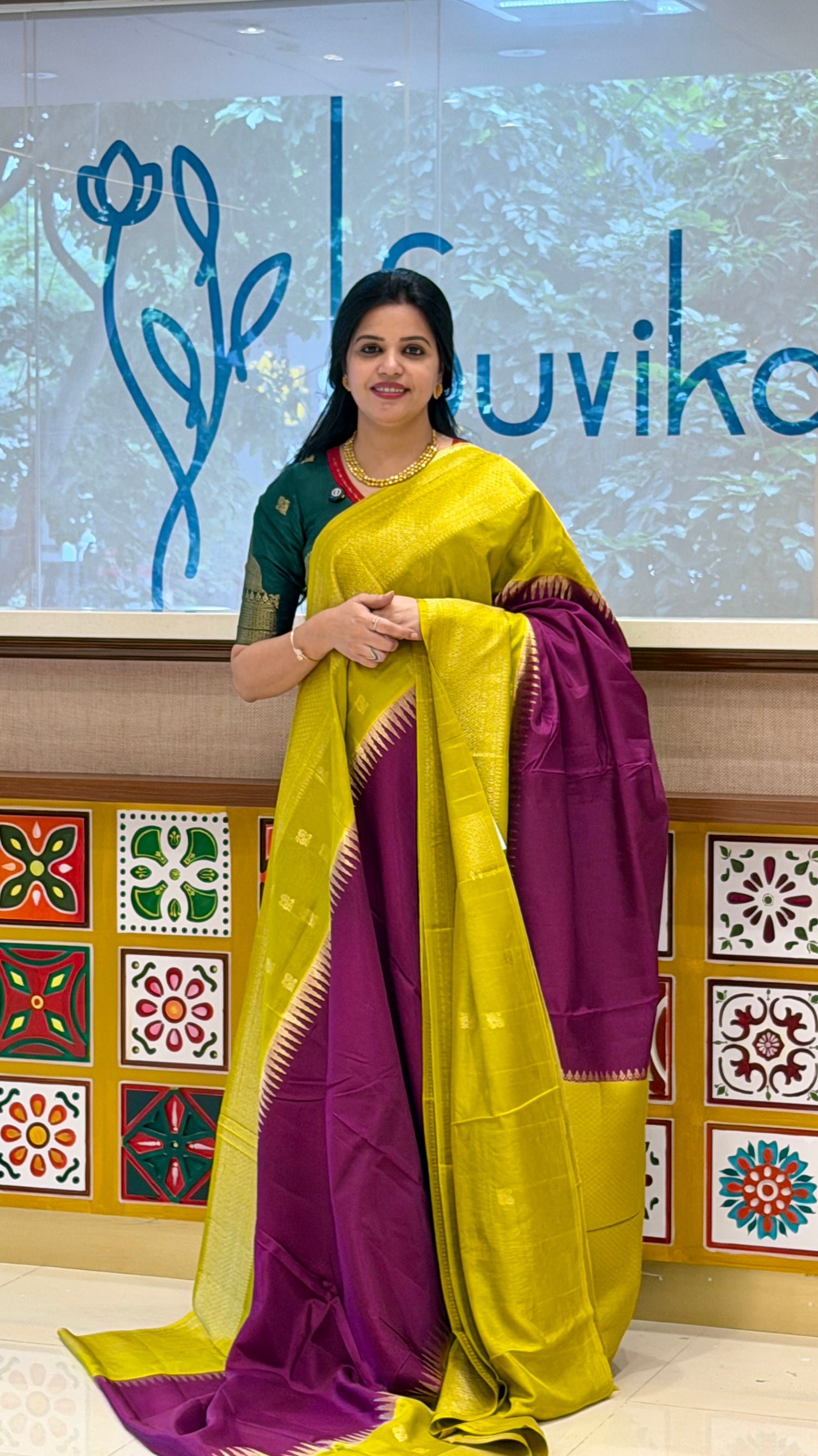 CREPE SILK SAREE SUV5539-WINE