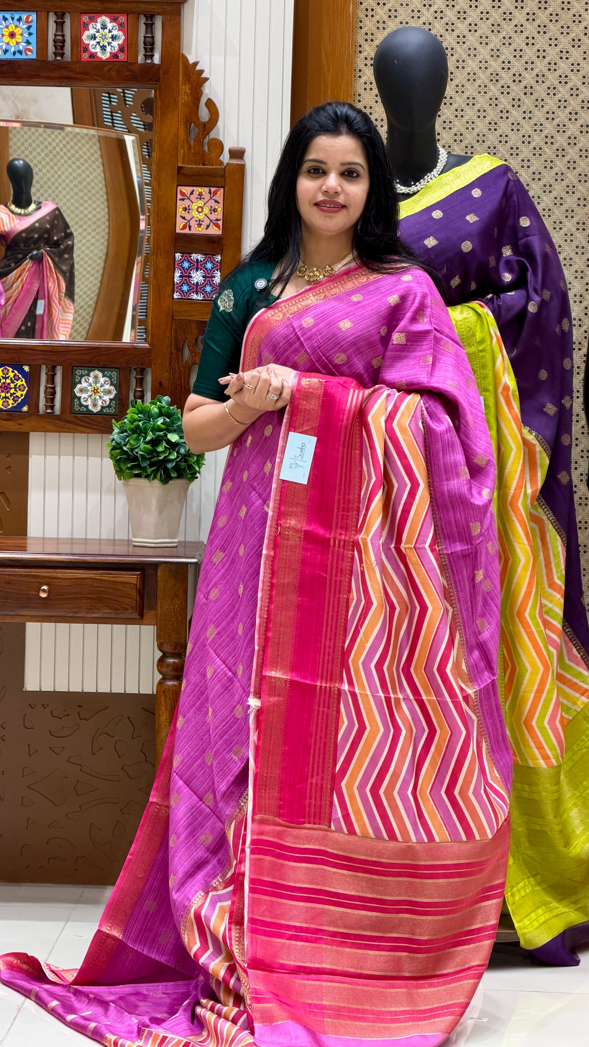 CRAPE SILK SUV5710-PINK