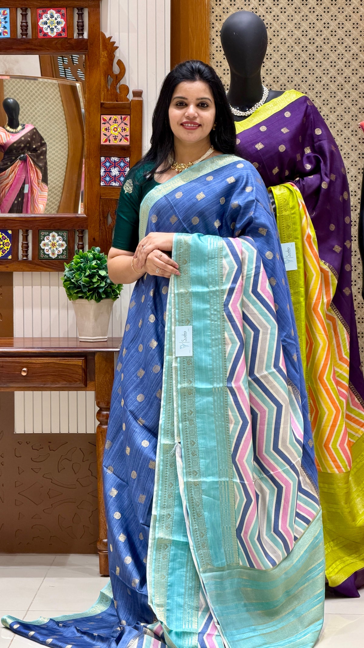 CRAPE SILK SUV5710-SEAGREEN