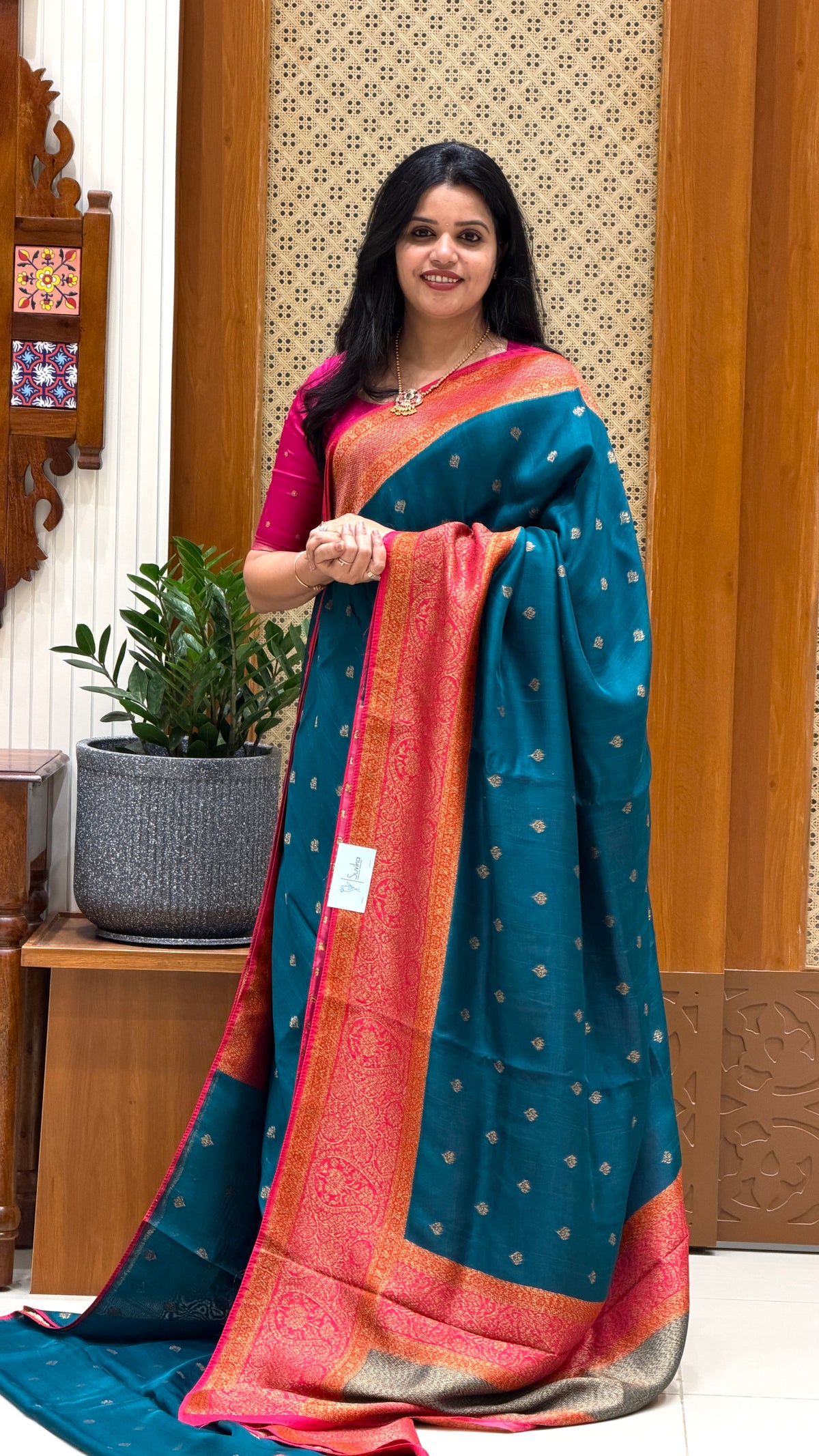 BANARASI DUPION SILK SUV5725-RAMABLUE