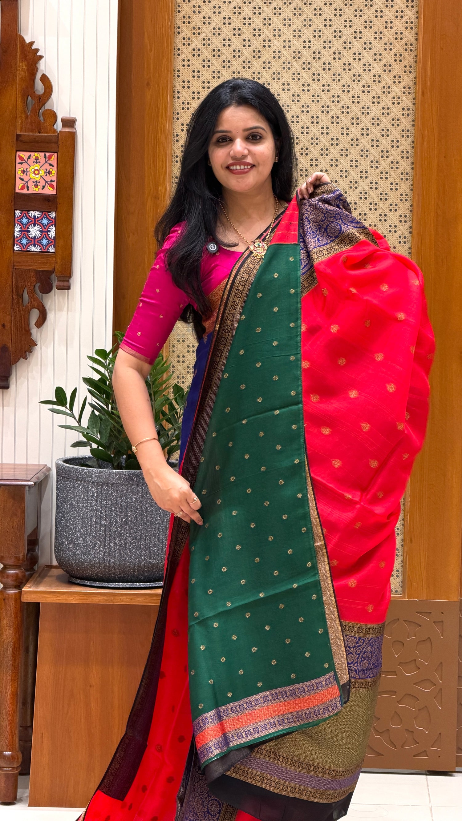 BANARASI DUPION SILK SUV5725-PINK