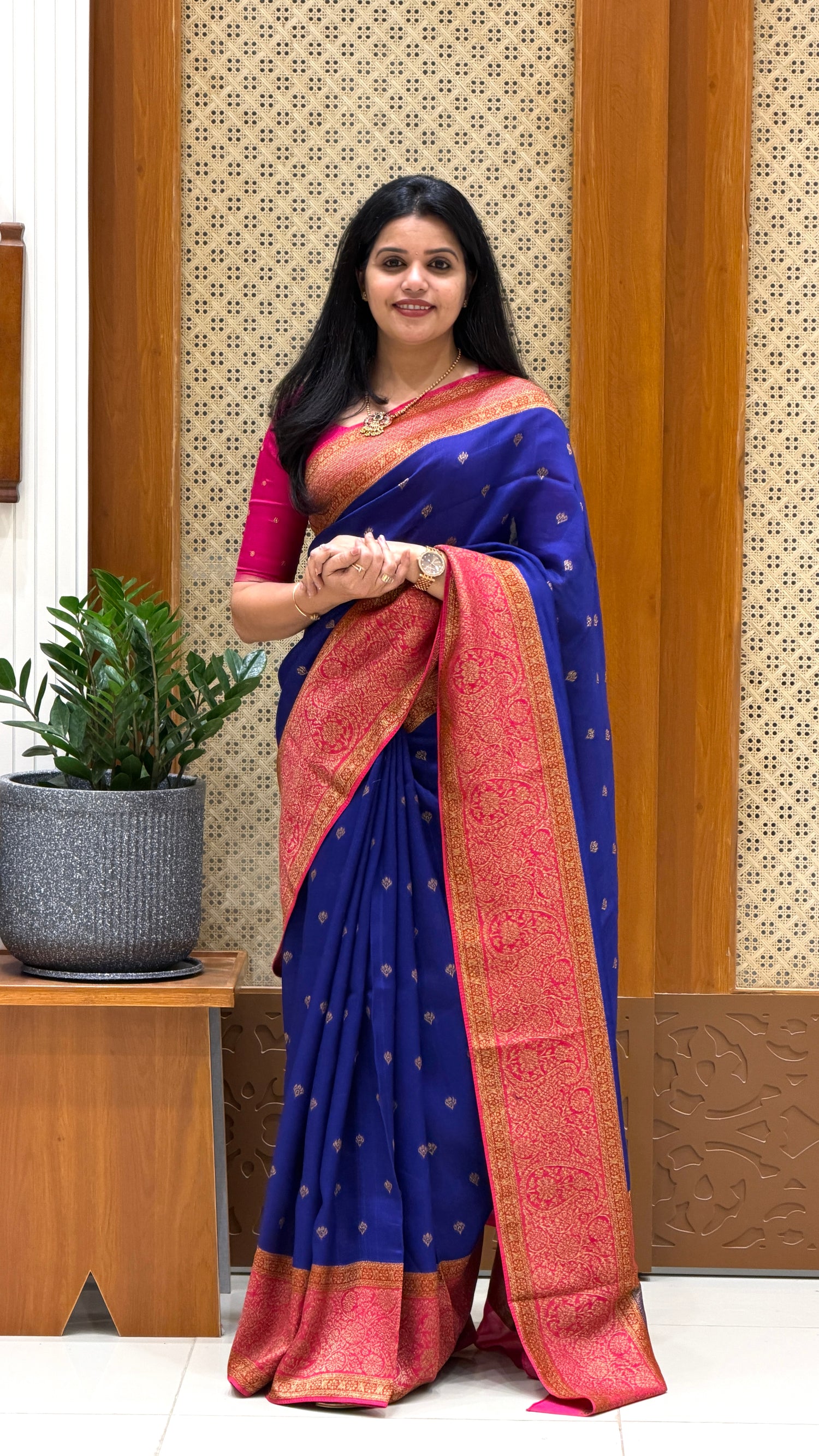 BANARASI DUPION SILK SUV5725-BLUE