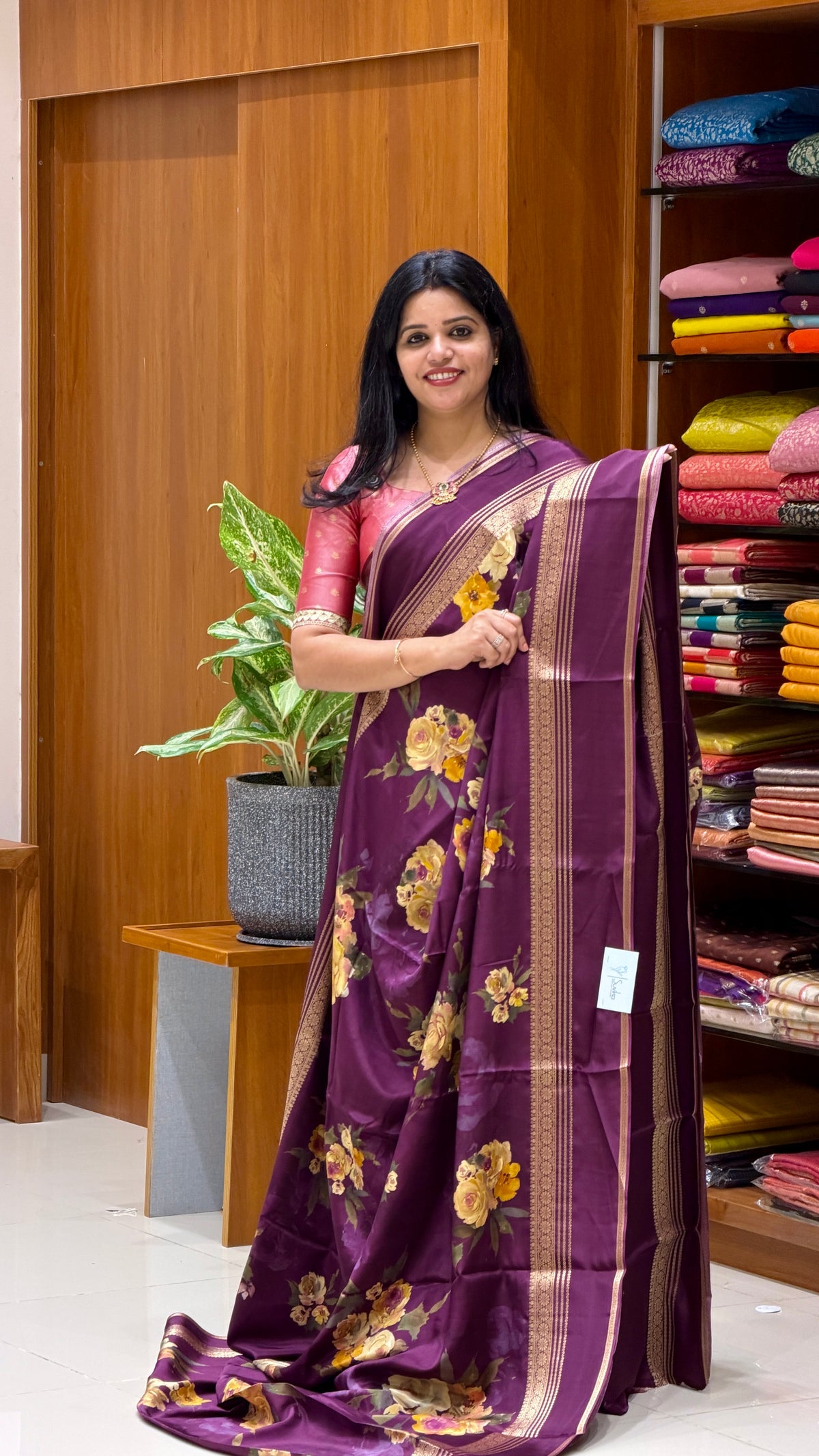 CREPE SILK SUV5396-WINE