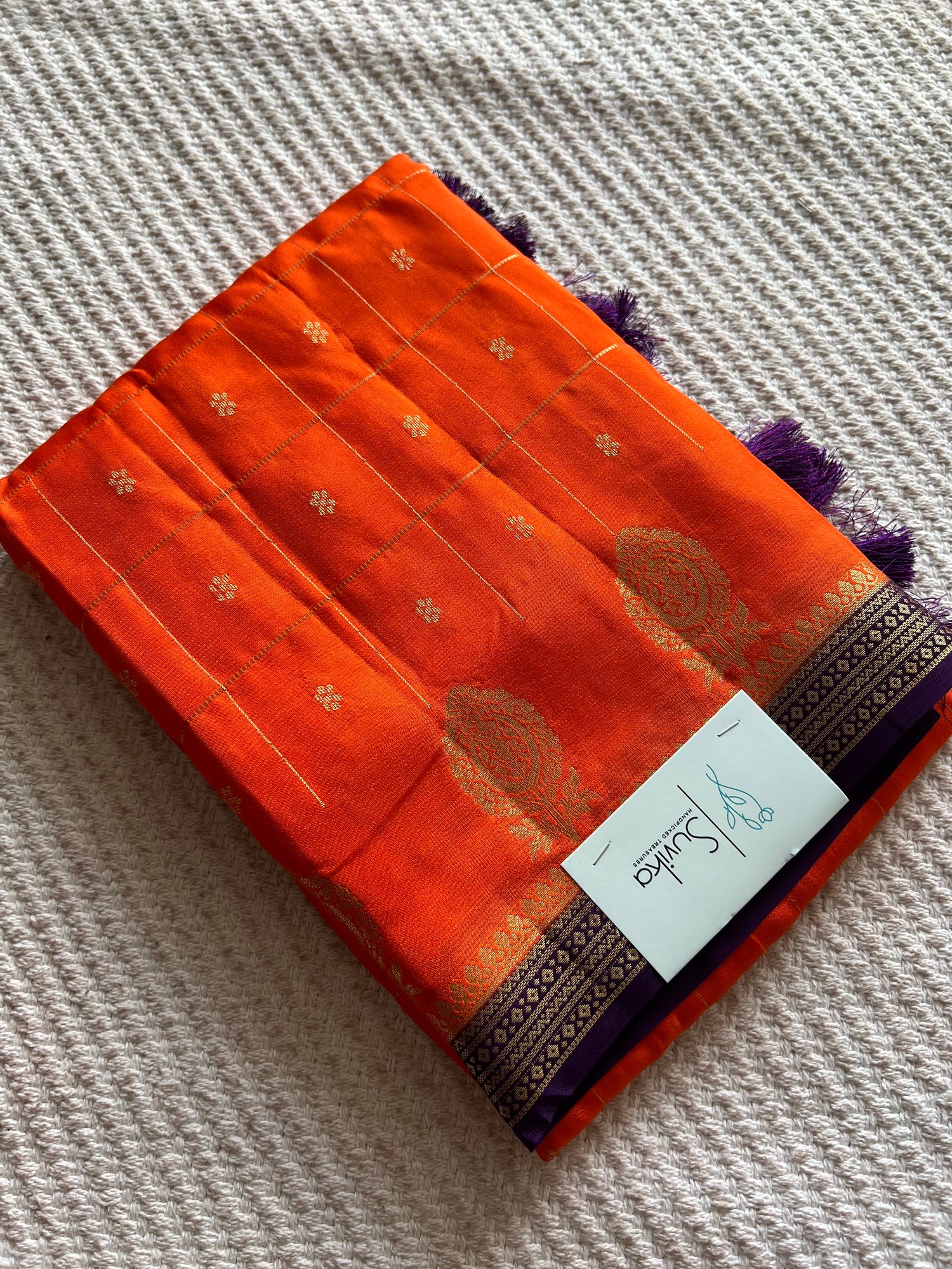 SUV3670-ORANGE WITH PURPLE