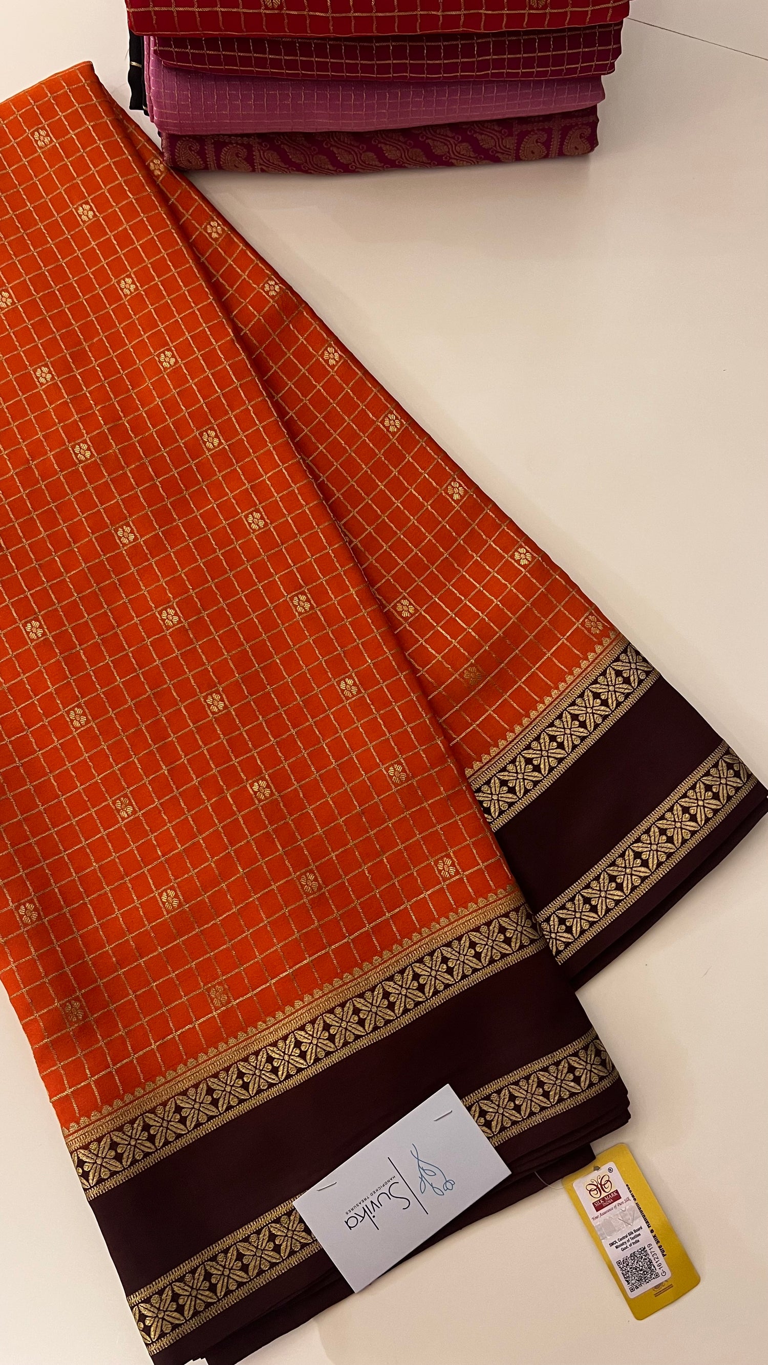 PSUV178 ORANGE WITH COFFEE BROWN