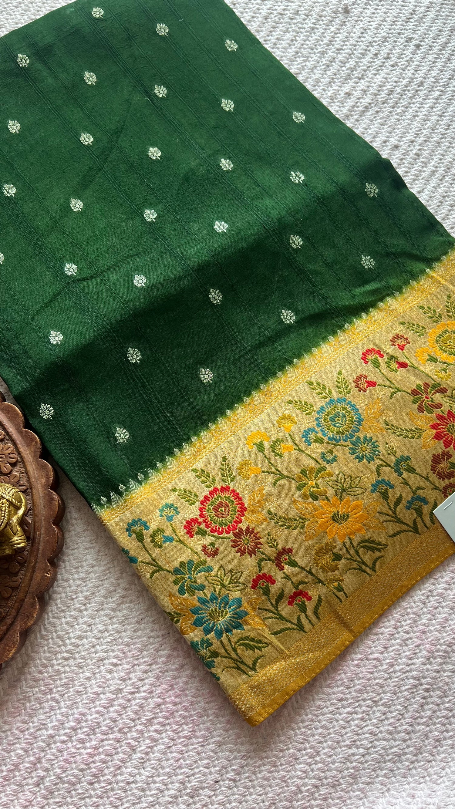 SUV3822-BOTTLE GREEN WITH YELLOW