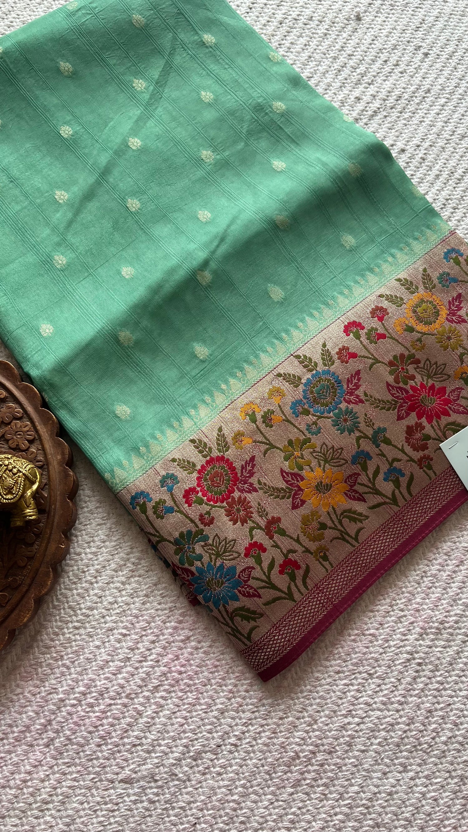 SUV3822-SEAGREEN WITH PINK