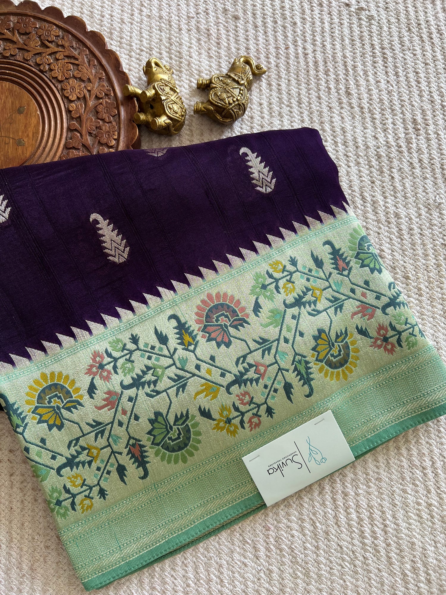 SUV3823-PURPLE WITH SEAGREEN