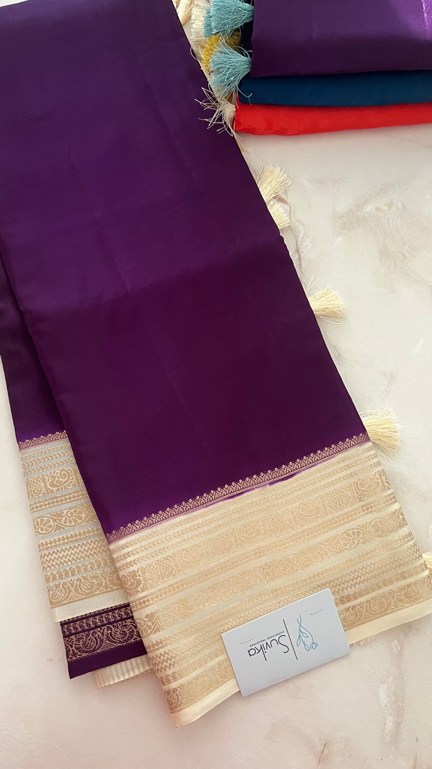 SUV3780- PURPLE WITH WHITE