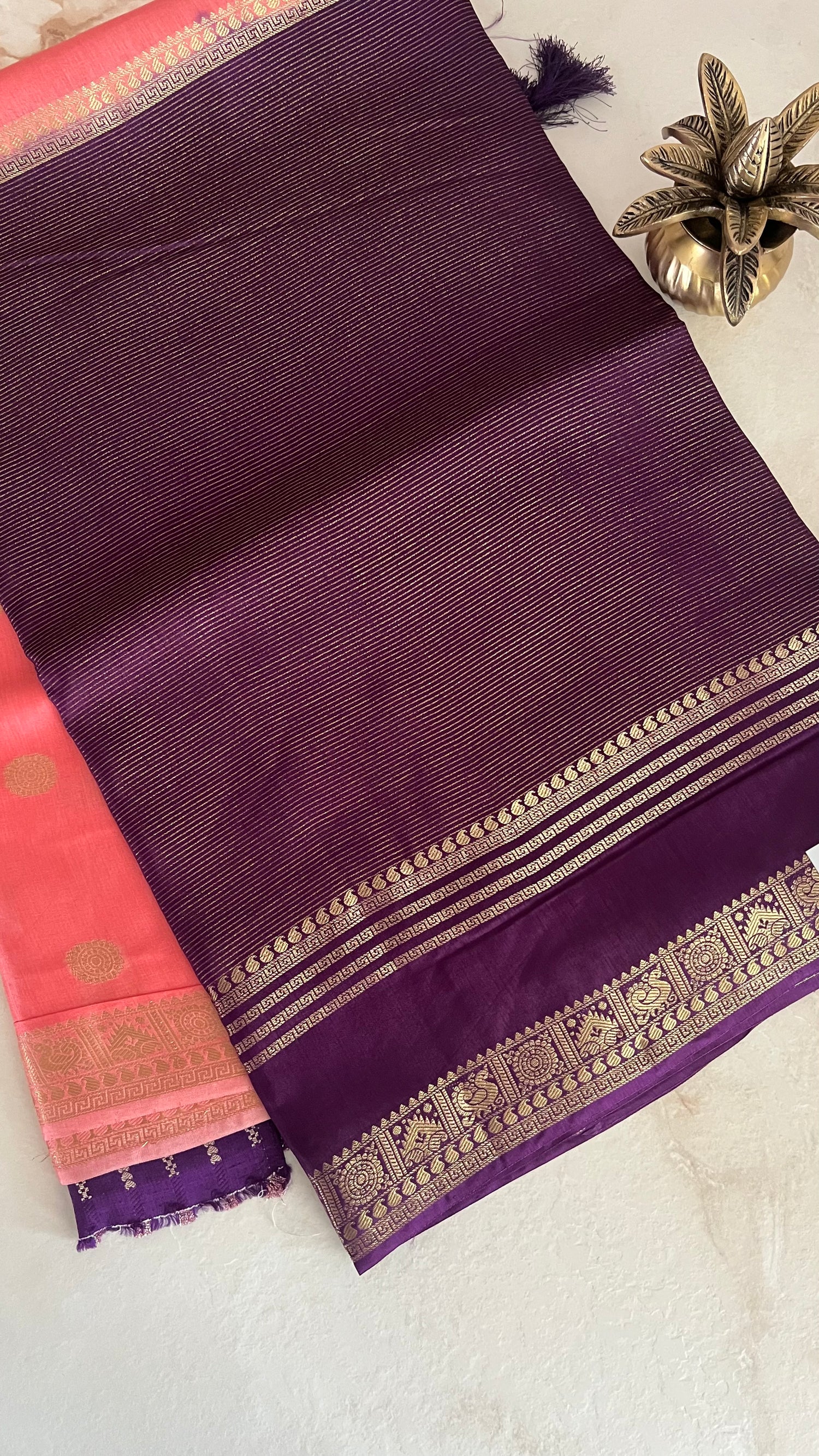 SUV3621- PEACH WITH PURPLE