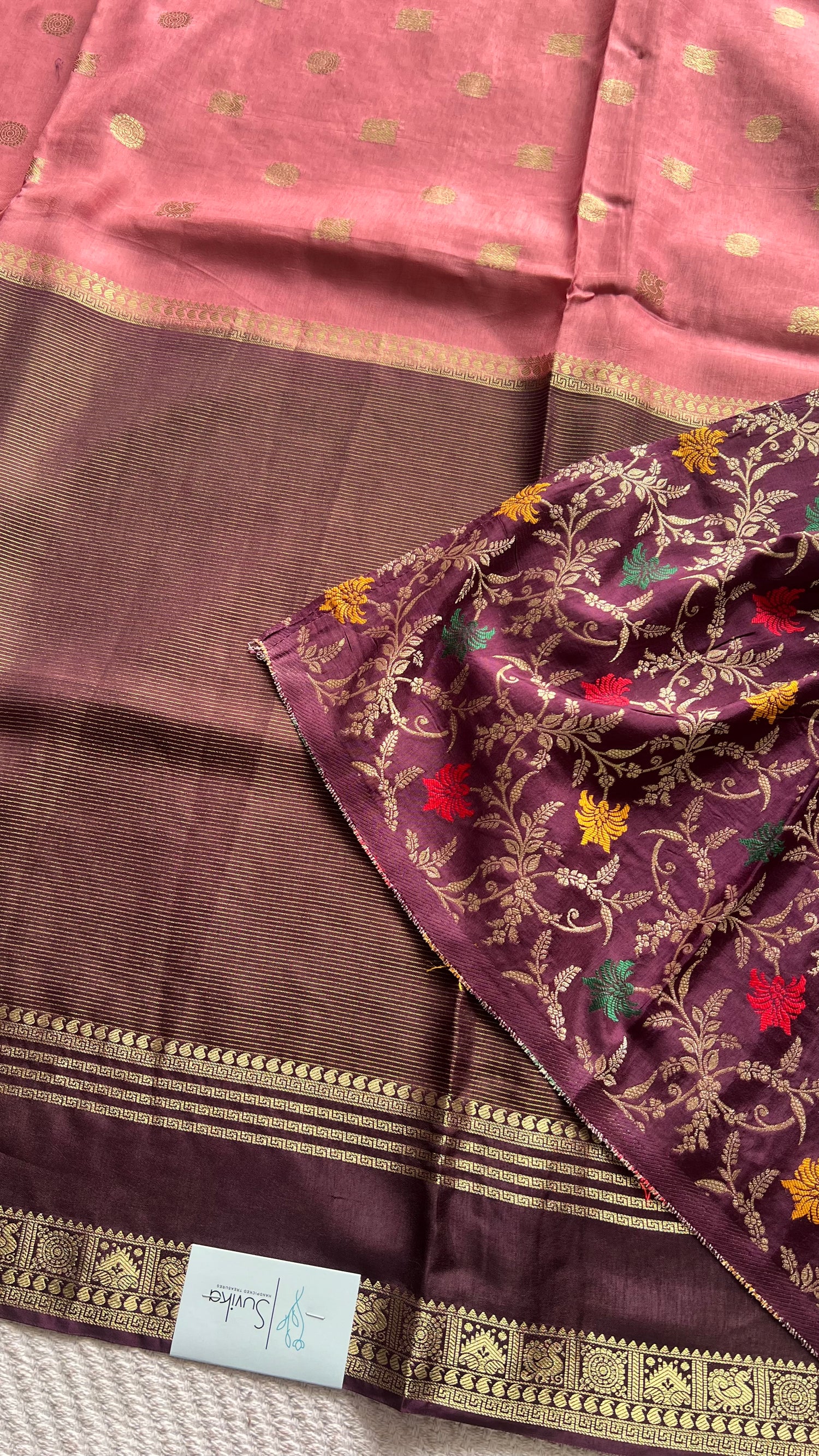 SUV3621- ONIONPINK WITH COFFEBROWN