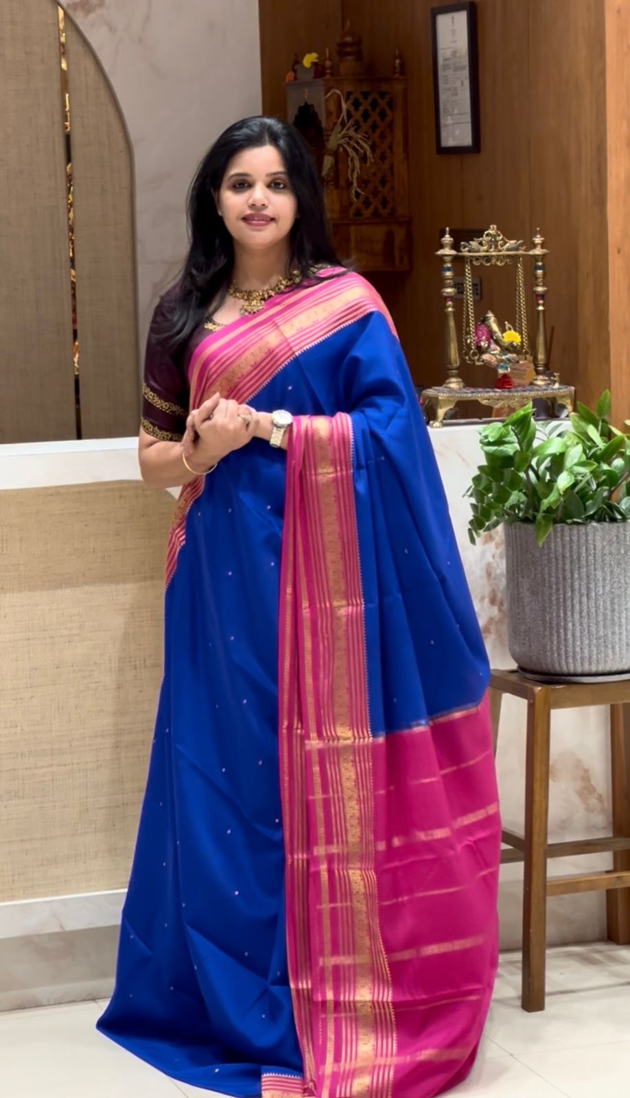 PSUV204-ROYALBLUE WITH PINK
