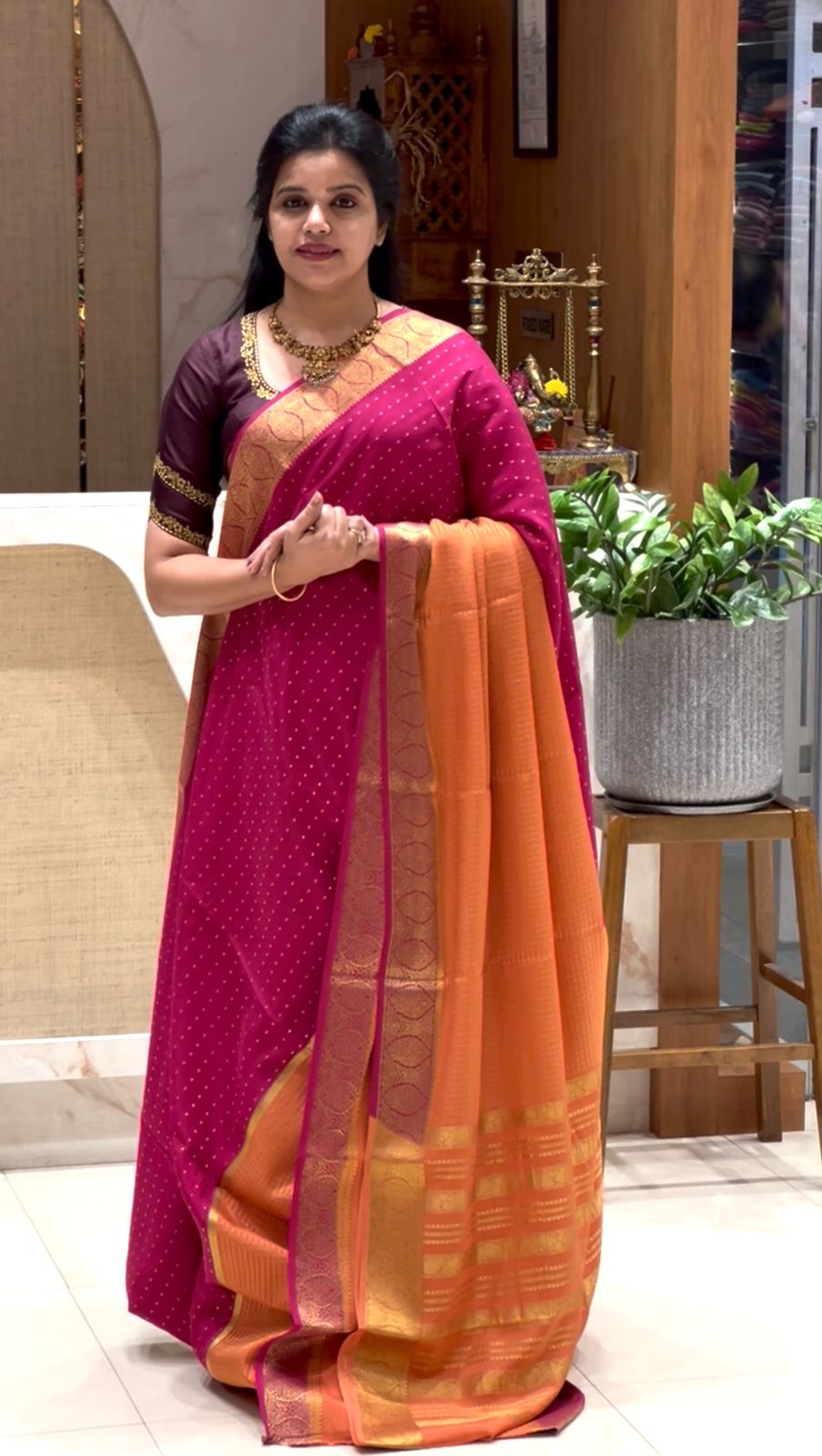 PSUV190-PINK WITH  ORANGE