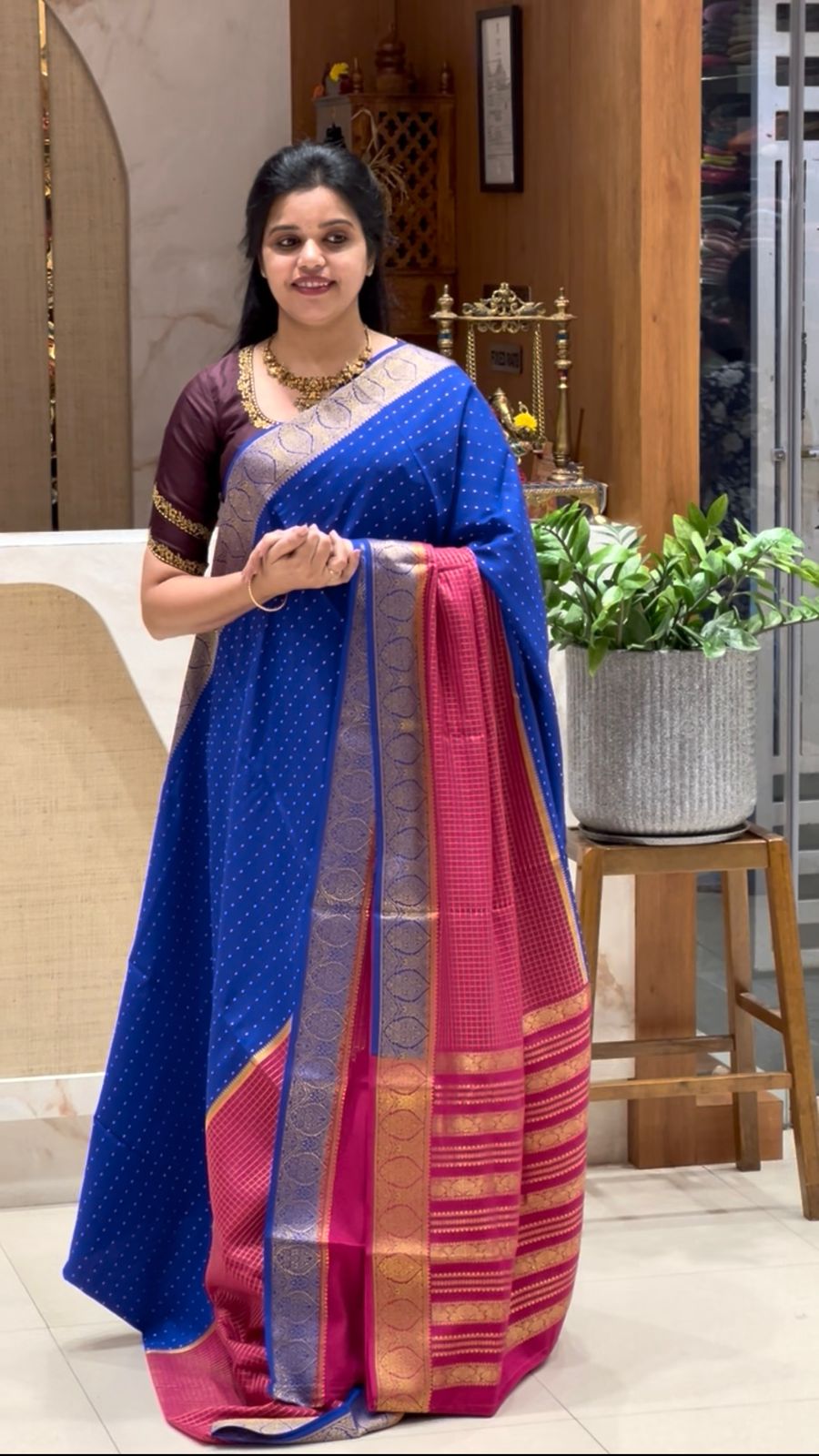 PSUV190-ROYALBLUE WITH PINK