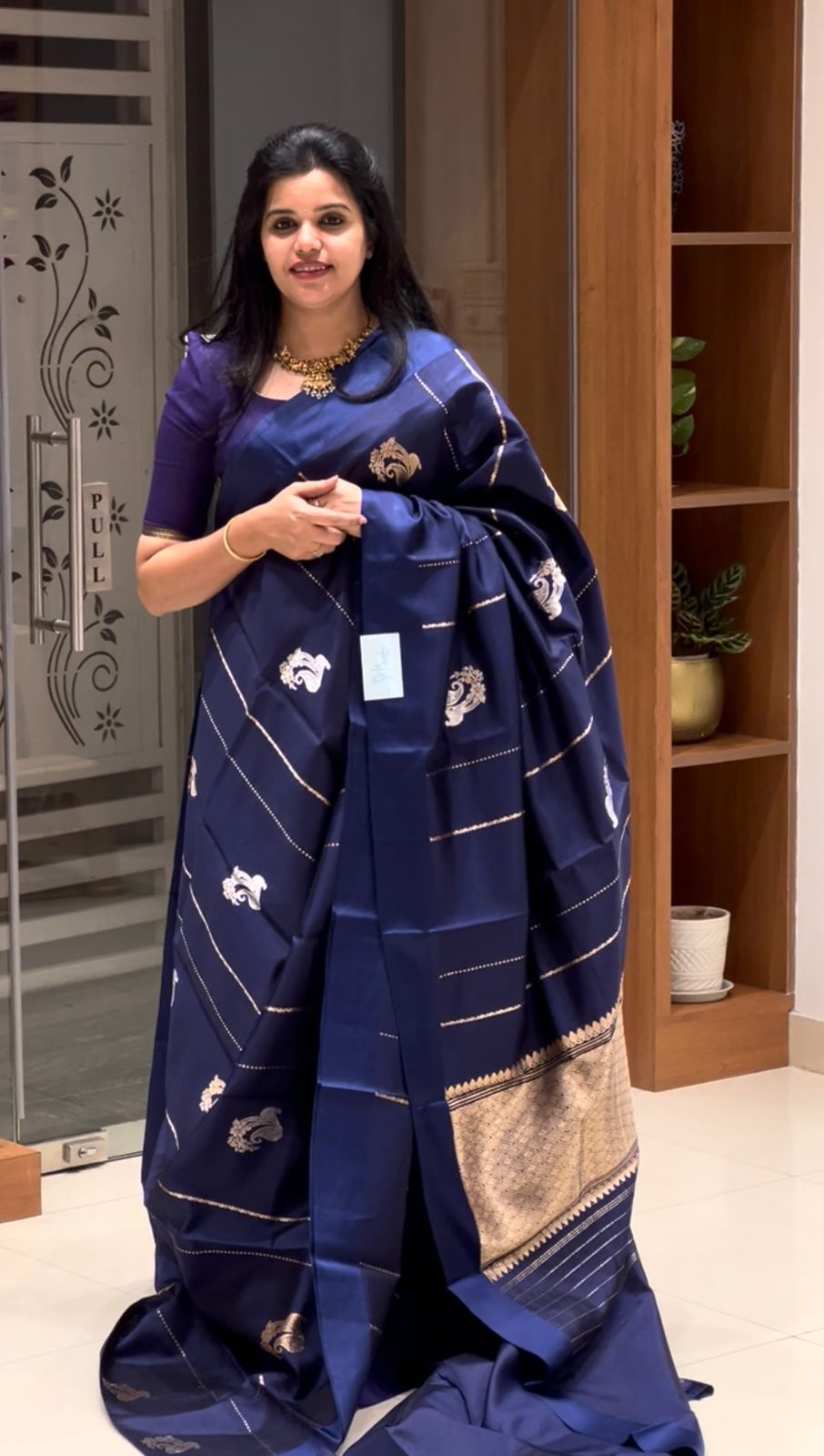 SUV2058-BLUE PURE MANGO SILK