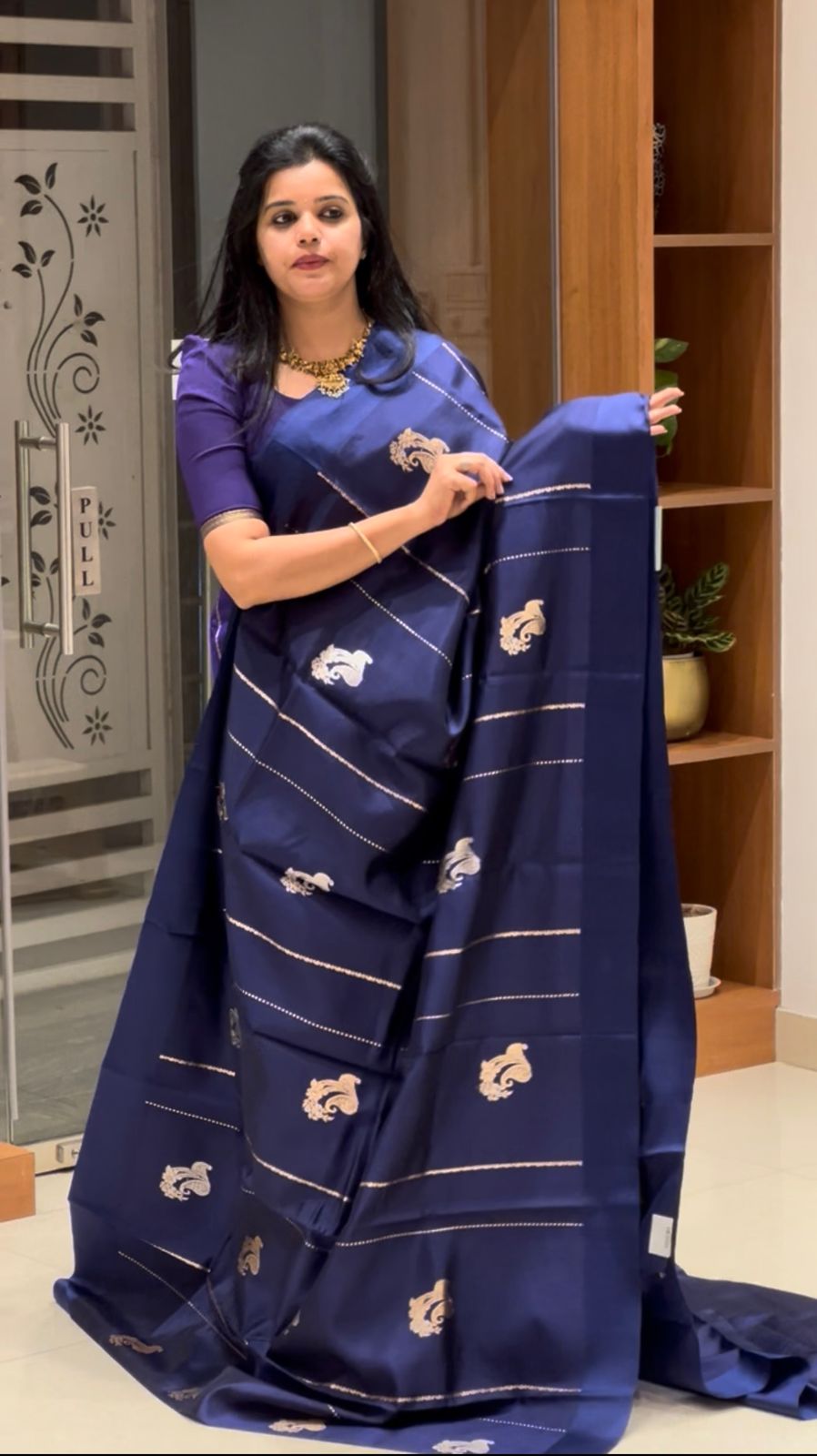 SUV2058-BLUE PURE MANGO SILK