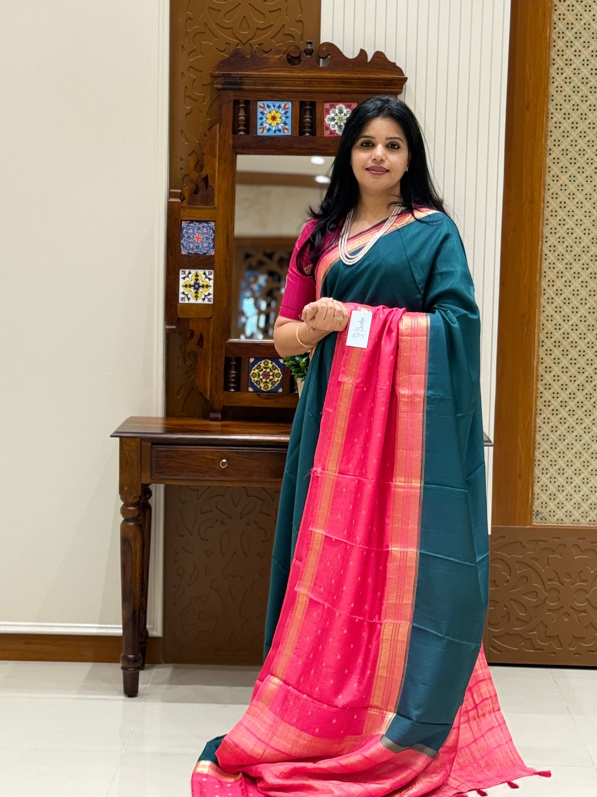 SUV3660-BOTTLEGREEN WITH PINK