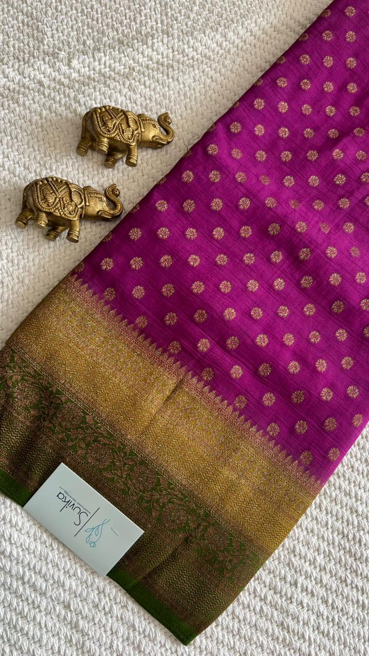 SUV3904-MAGENTA WITH GREEN