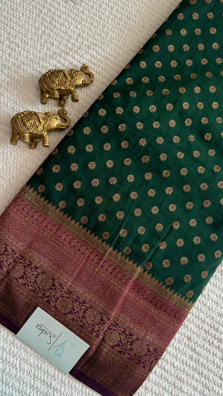 SUV3904-BOTTLEGREEN WITH PURPLE