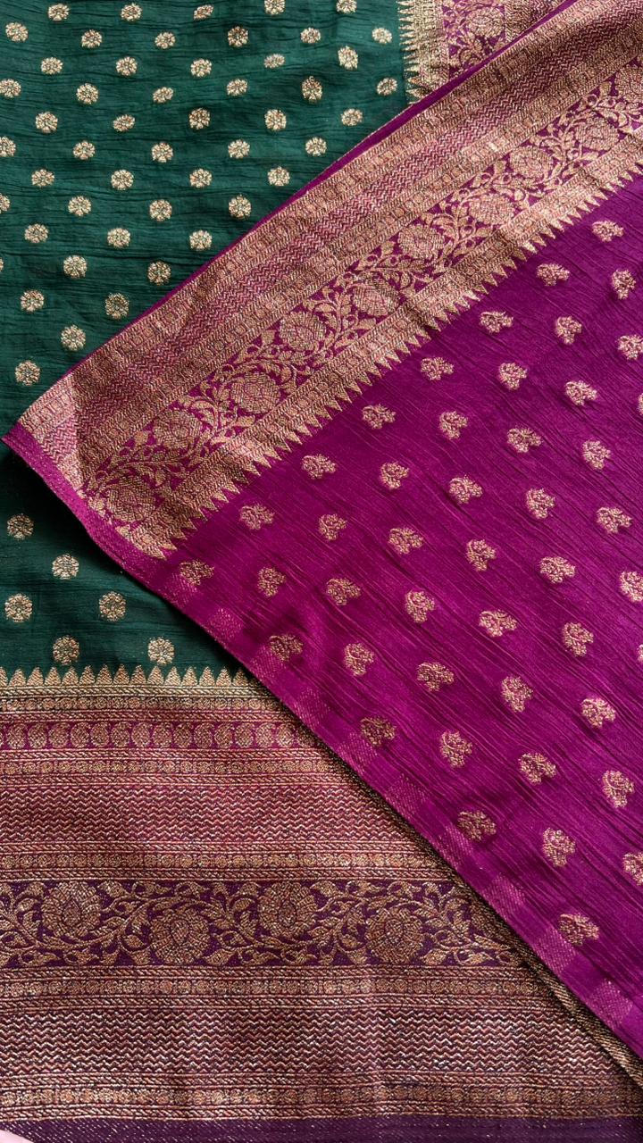 SUV3904-BOTTLEGREEN WITH PURPLE