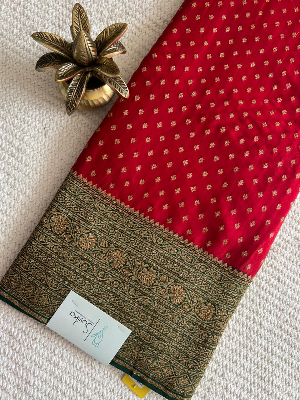 PSUV228-RED WITH BOTTLEGREEN