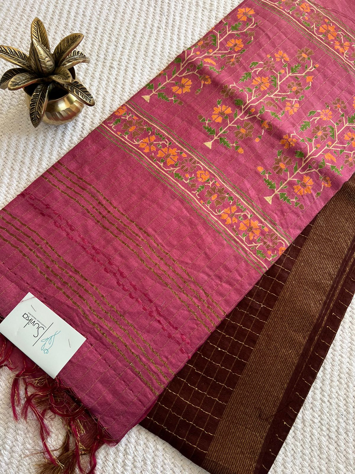 SUV3924-COFFEEBROWN WITH ONIONPINK