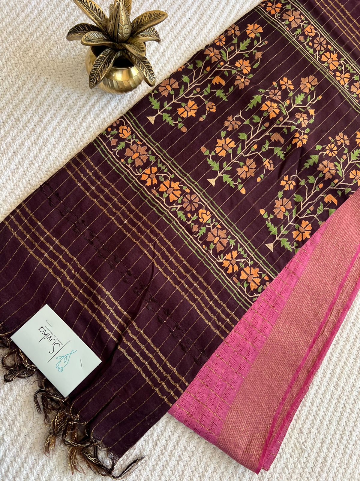 SUV3924-ONIONPINK WITH COFFEEBROWN