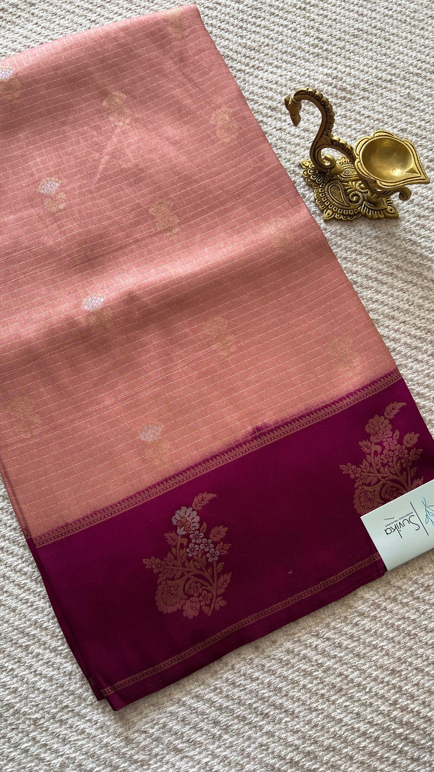 SUV3950-PEACH WITH MAGENTA