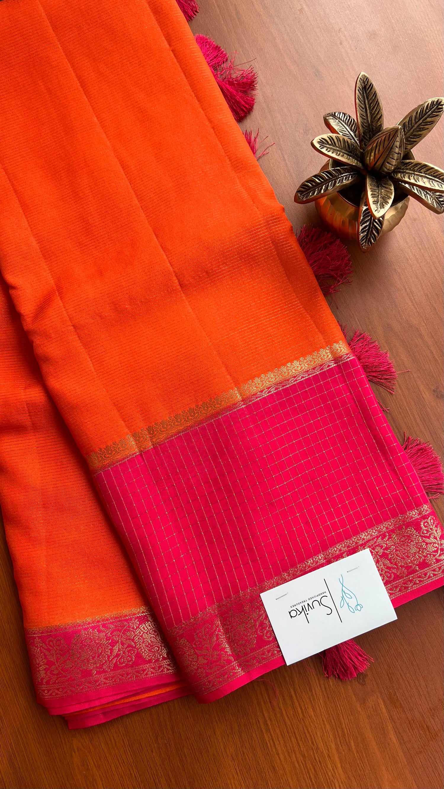 SUV3973-ORANGE WITH PINK