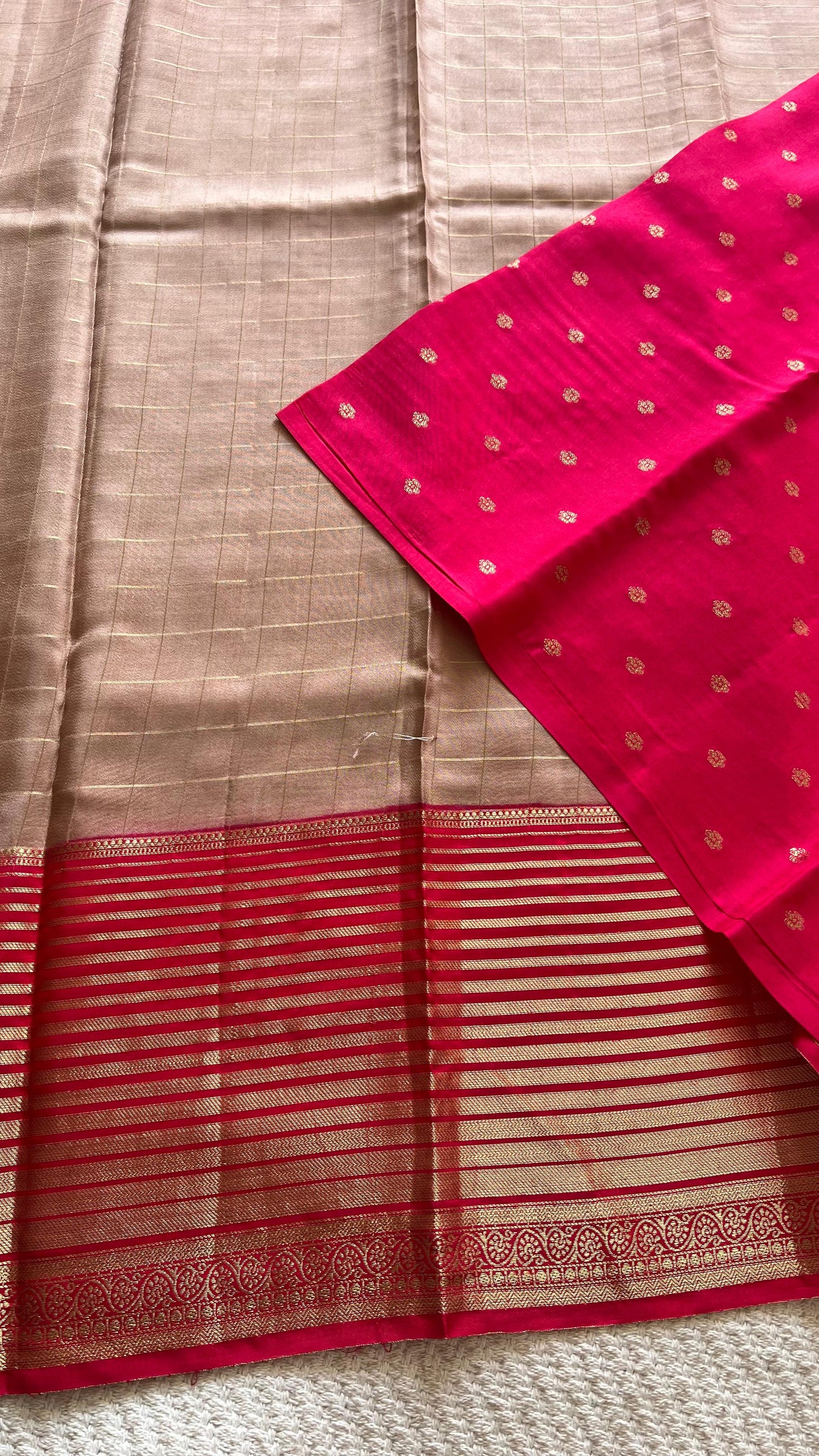 SUV4006-CHICKU WITH PINK