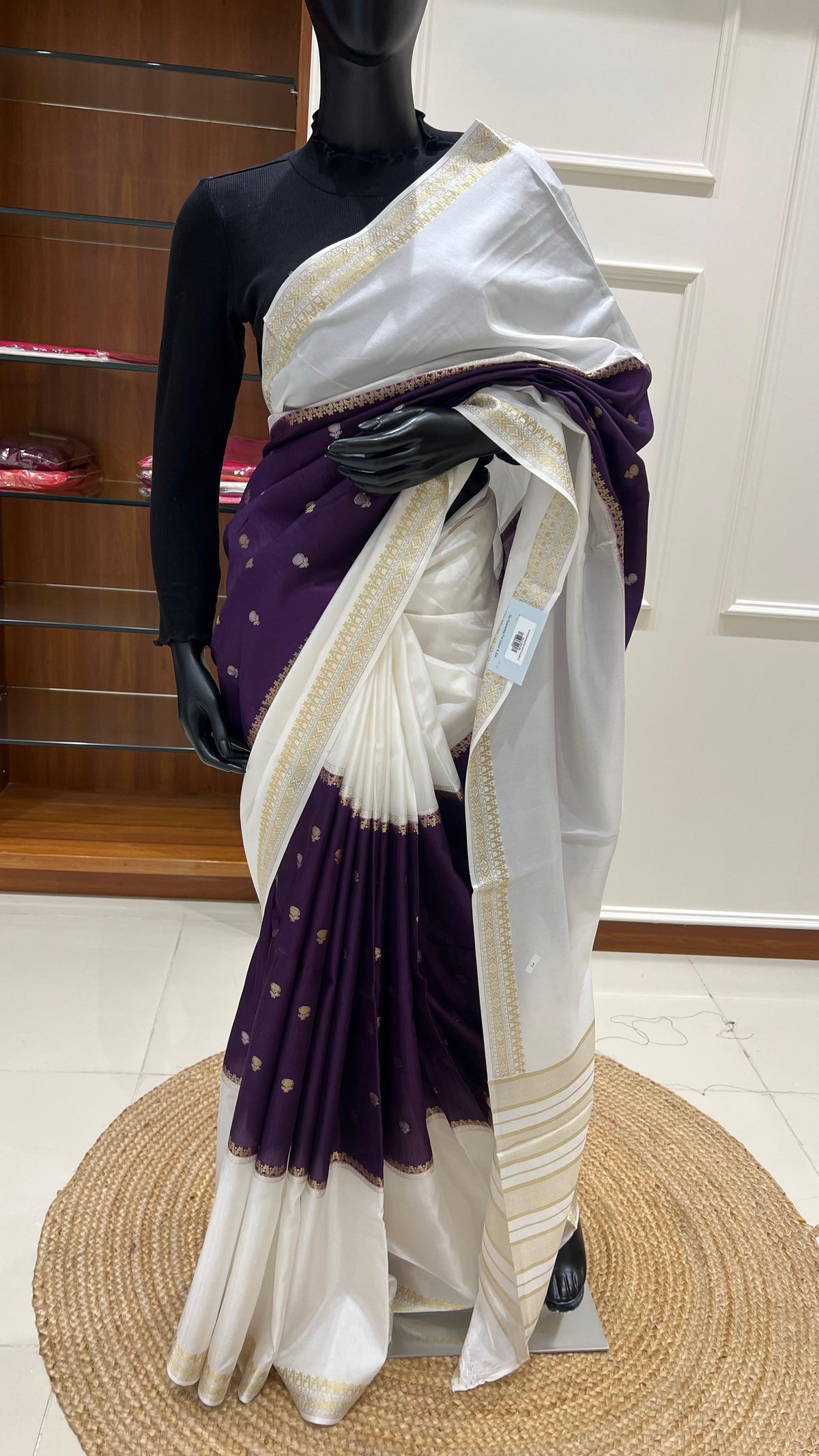 SUV3390-WHITE WITH PURPLE