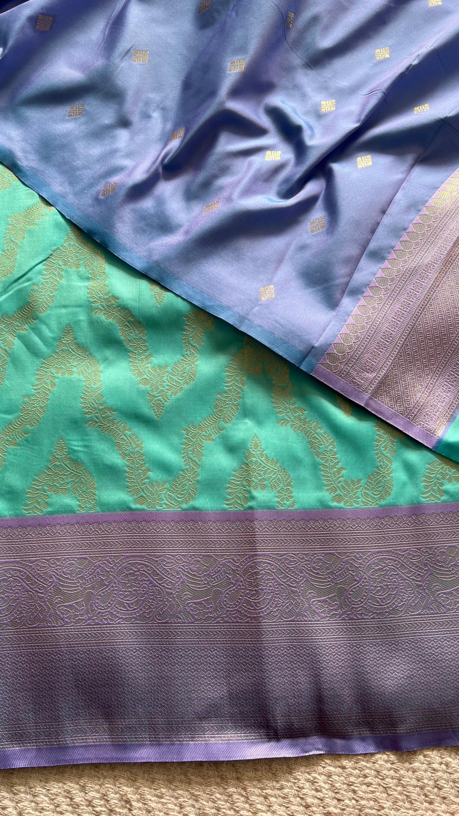 SUV4007-SKYBLUE WITH LAVENDER