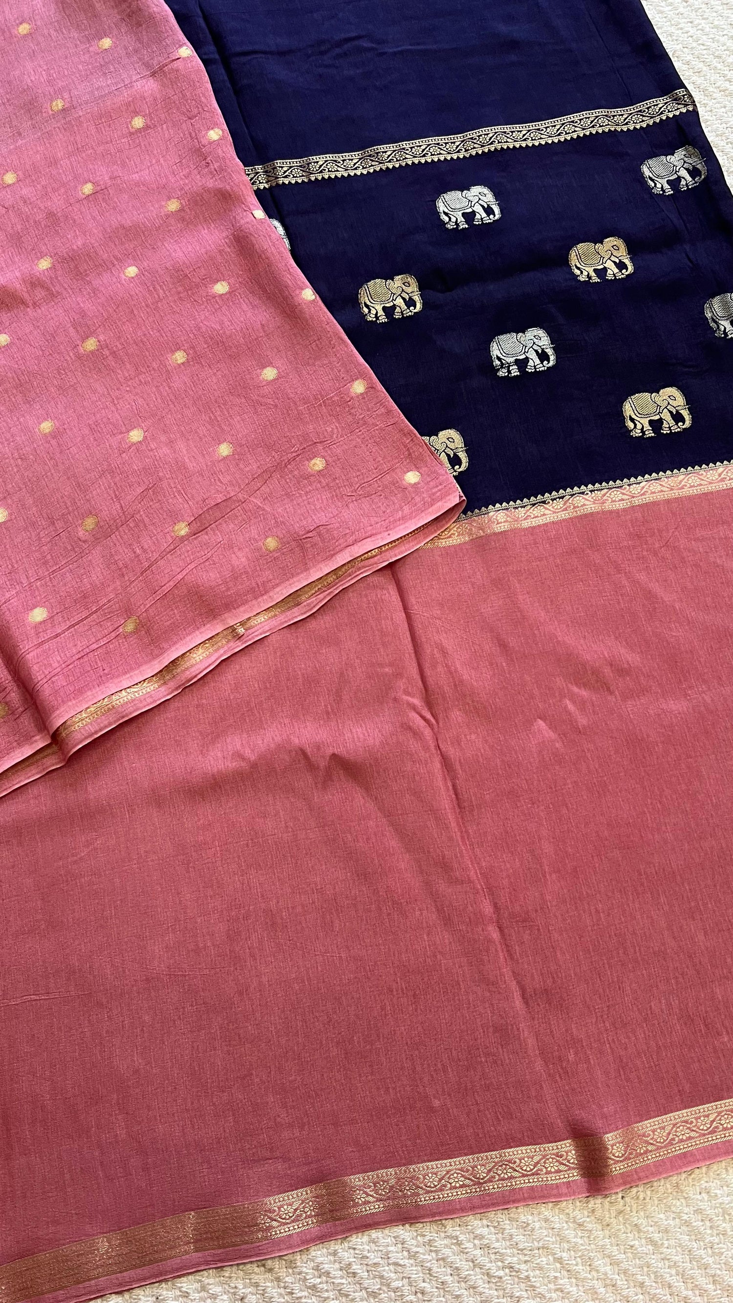 SUV4095-BABYPINK WITH BLUE