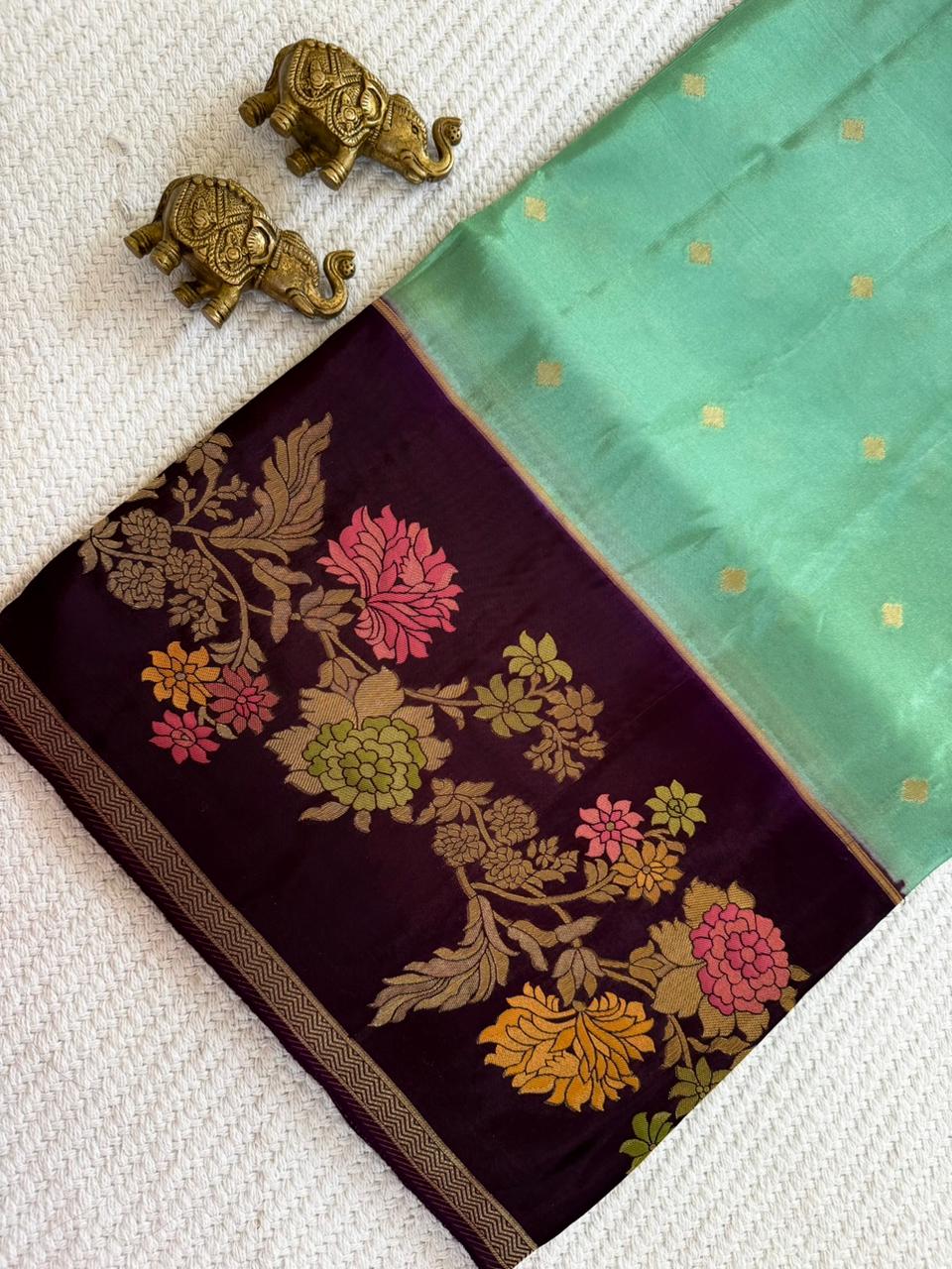 SUV4138-SEAGREEN WITH PURPLE