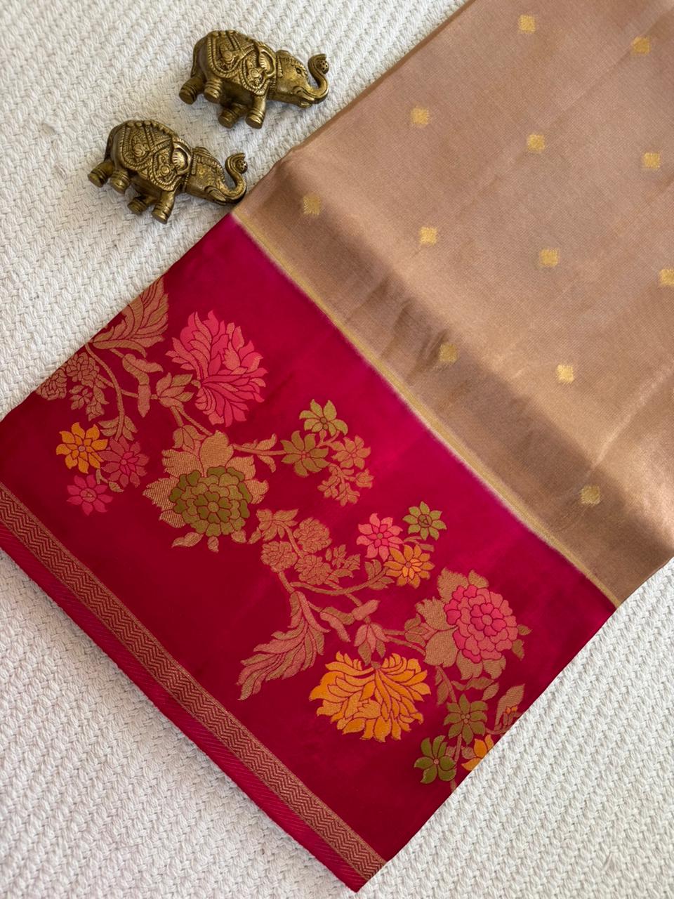 SUV4138-CHICKU WITH PINK