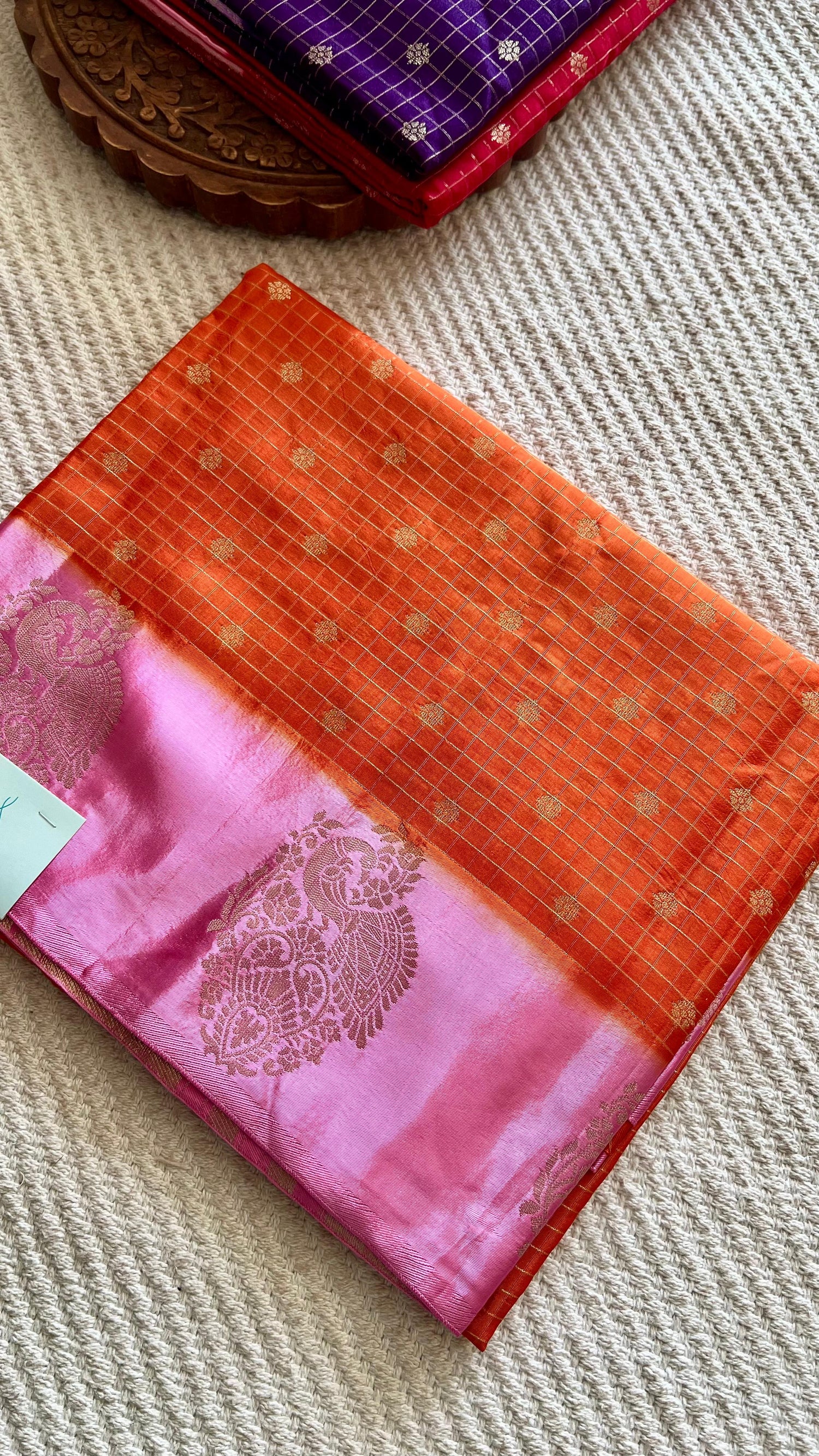 SUV3787-ORANGE WITH BABYPINK