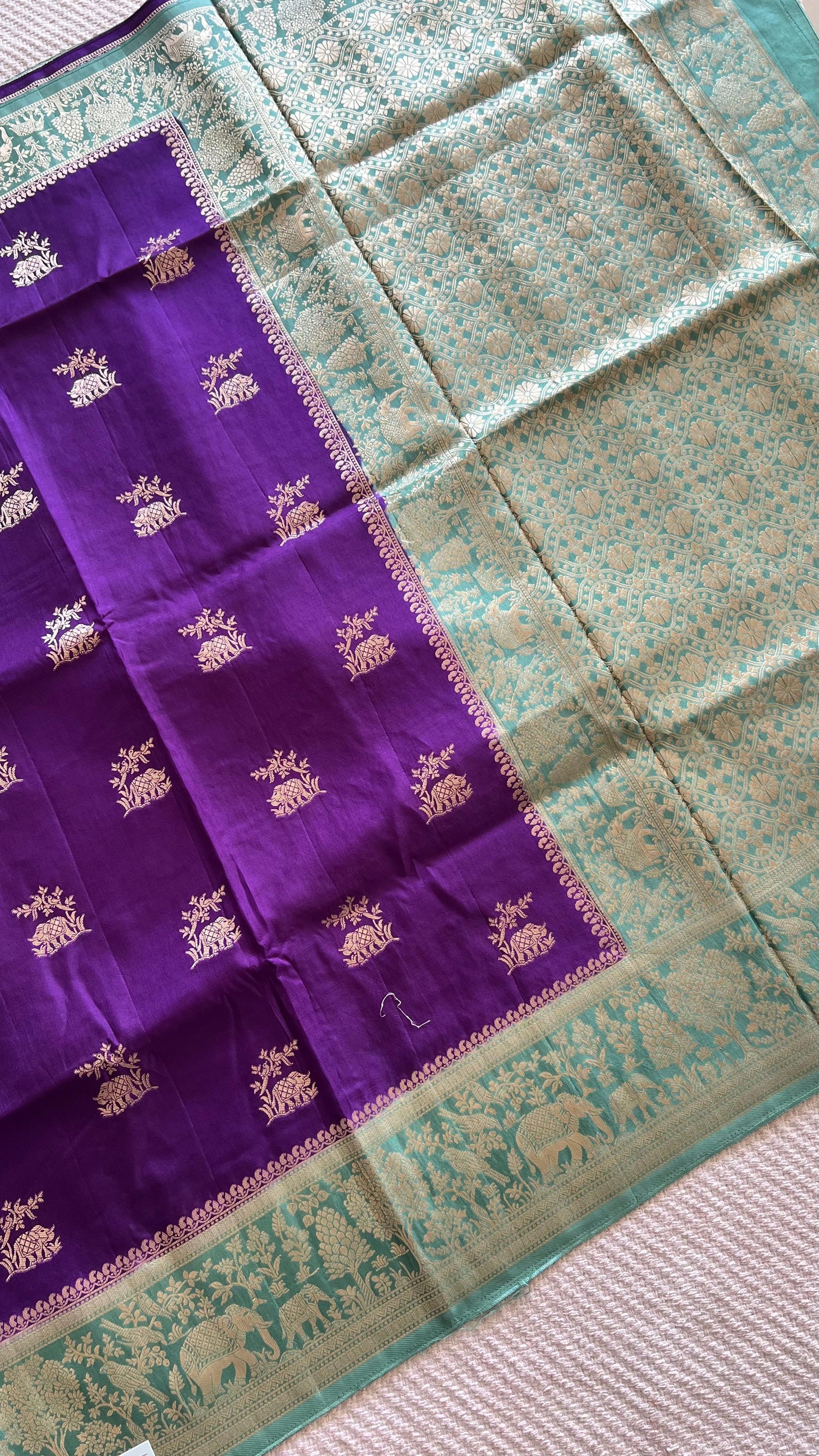 SUV3788- PURPLE WITH SEAGREEN