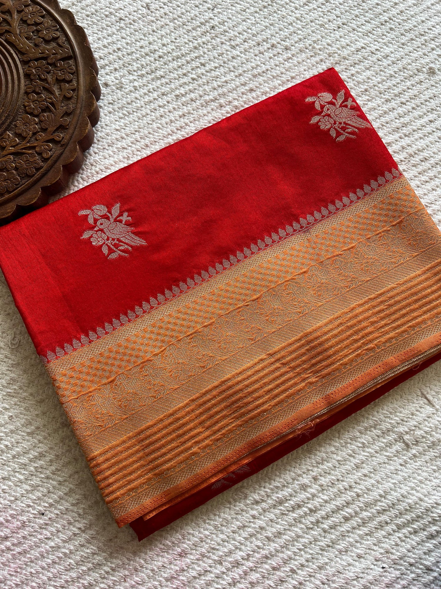 SUV3793-RED WITH ORANGE