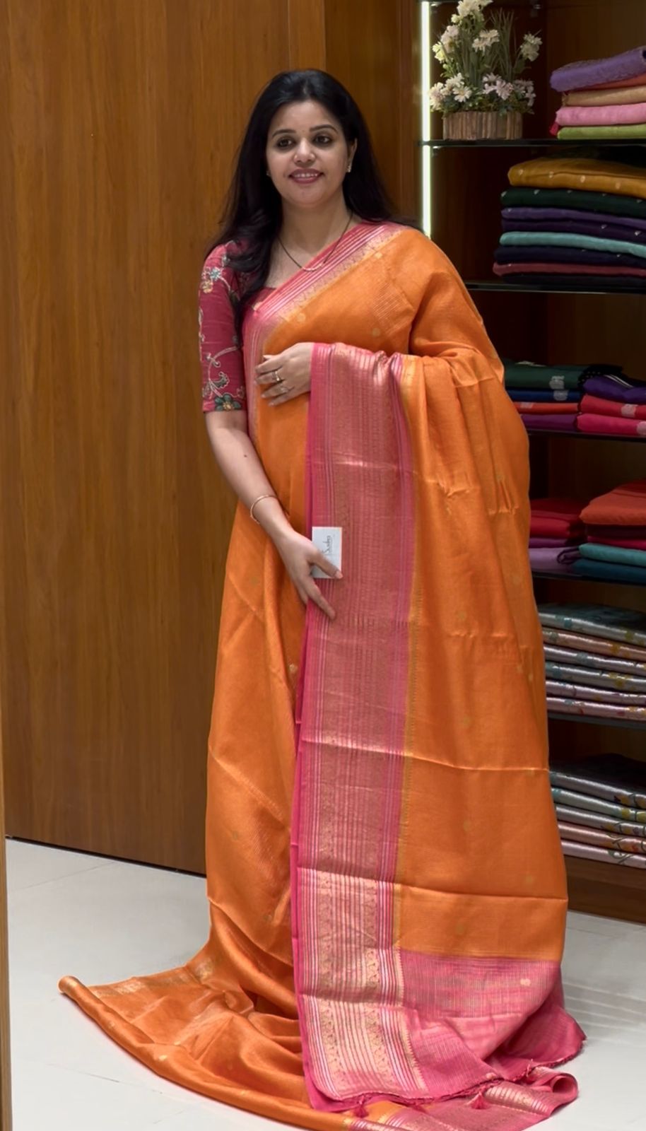 SUV3061-ORANGE WITH PINK