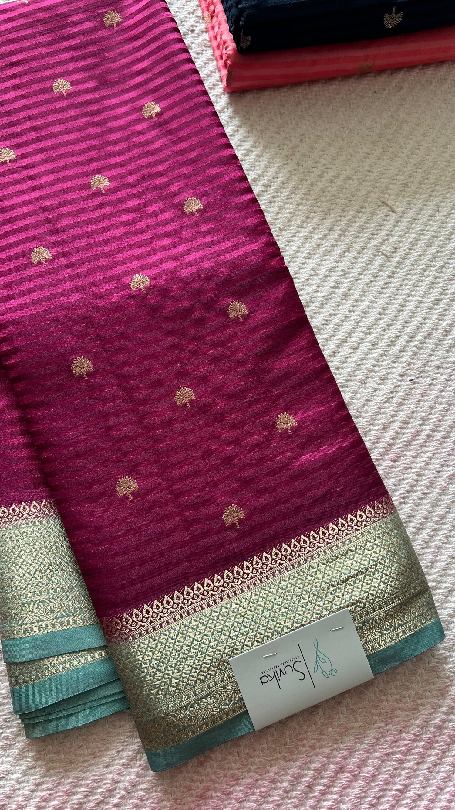 SUV3856- MAGENTA WITH  SEAGREEN