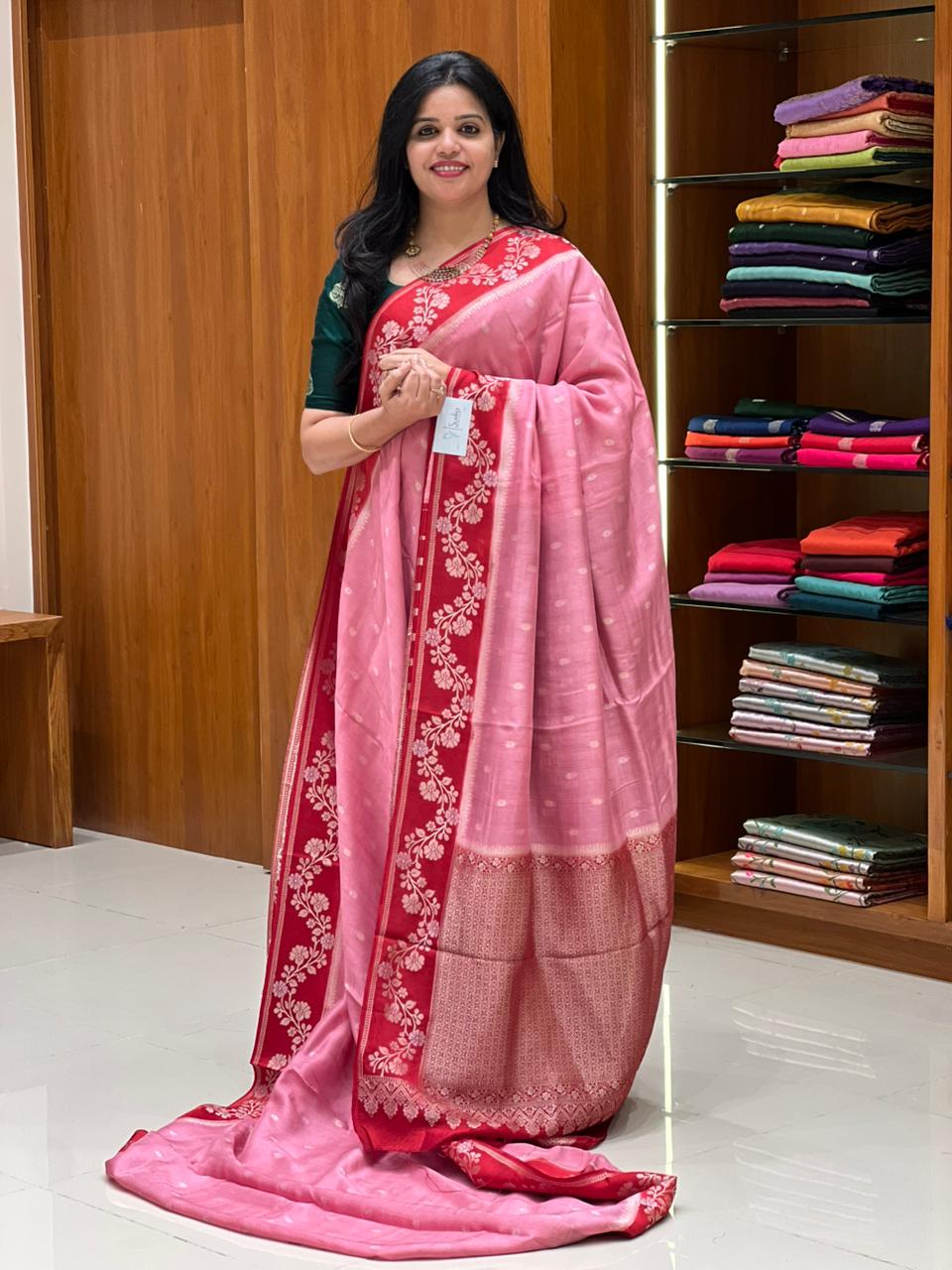 SUV3821-BABYPINK WITH RED