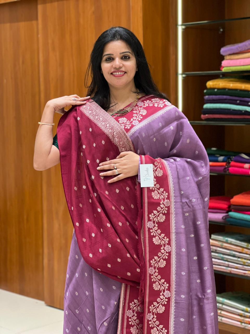 SUV3821- DUSTY LAVENDER WITH WINE