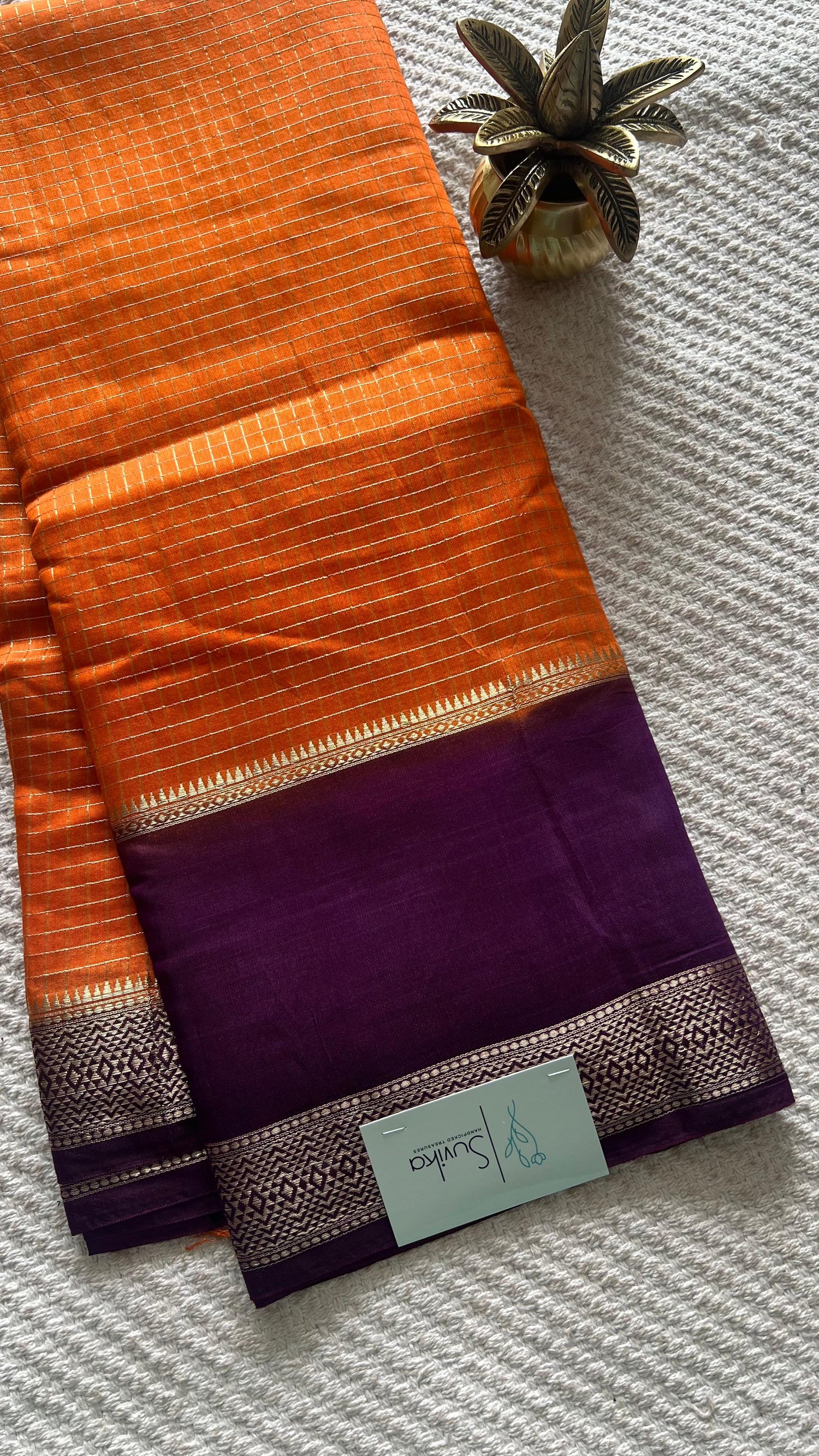 SUV3854-ORANGE WITH PURPLE