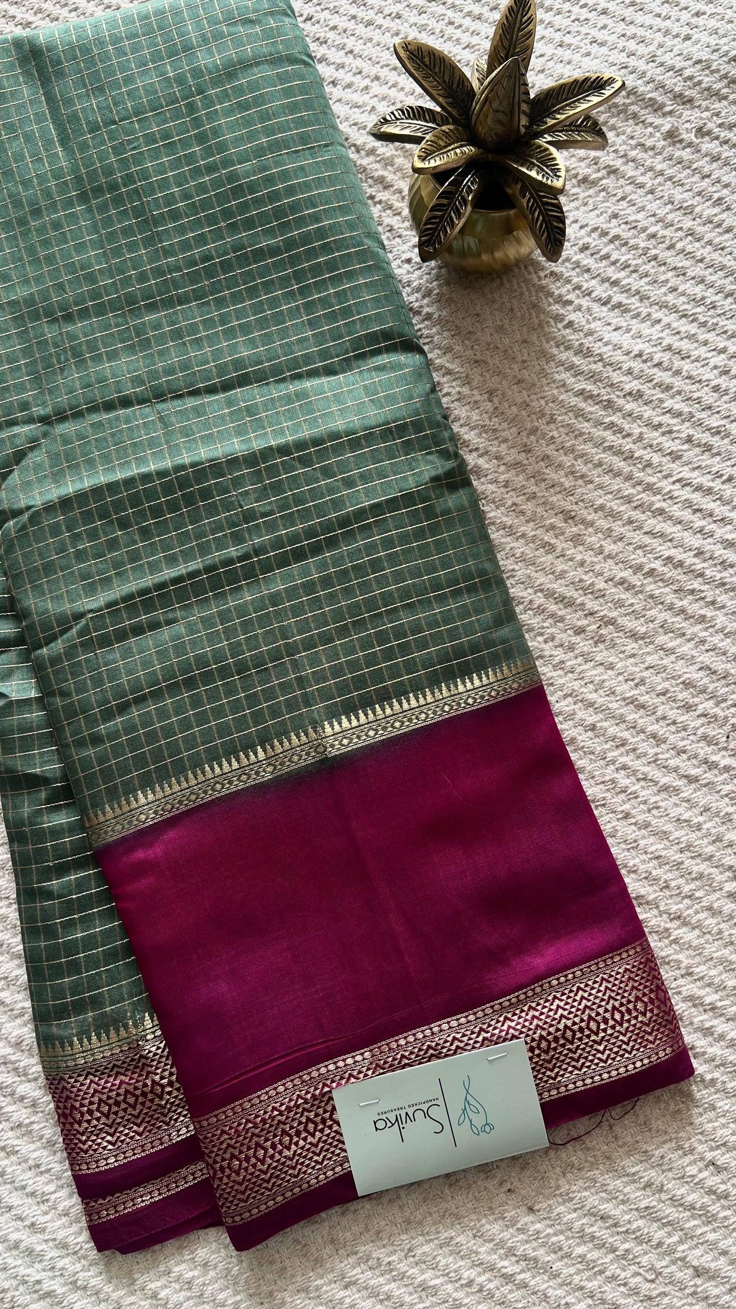 SUV3854-SEAGREEN WITH PURPLE